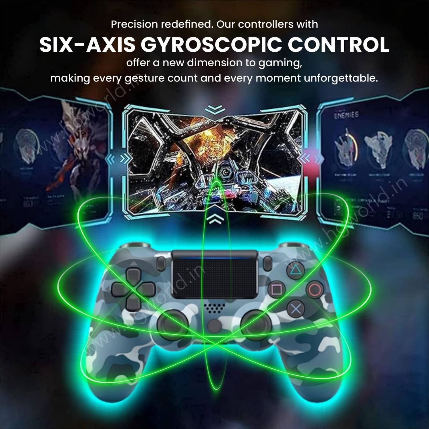 HG WORLD PS4 DualShock 4 Wireless Controller - Image 3