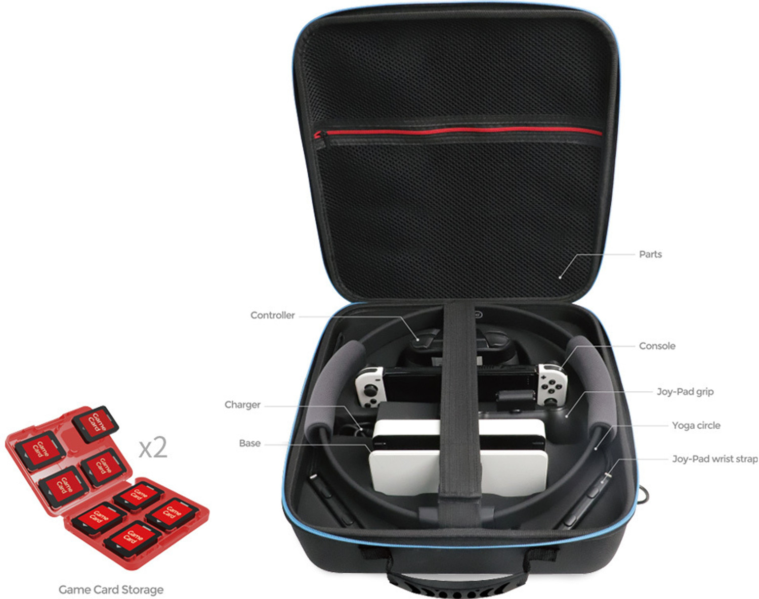 Image of HG WORLD Dobe Carrying Travel Storage Bag For Nintendo Switch OLED | V2 Console NS-2157 Gamepad
