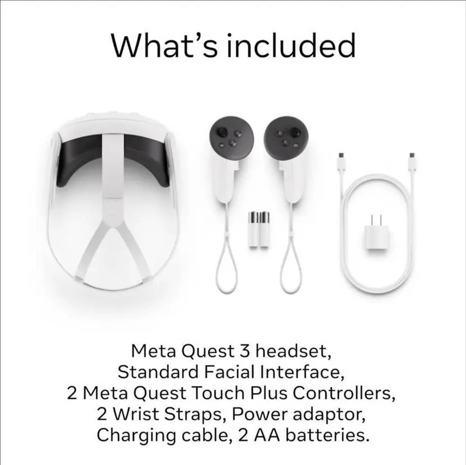 META QUEST 3 VR Headset (128) GB Motion Controller - META QUEST