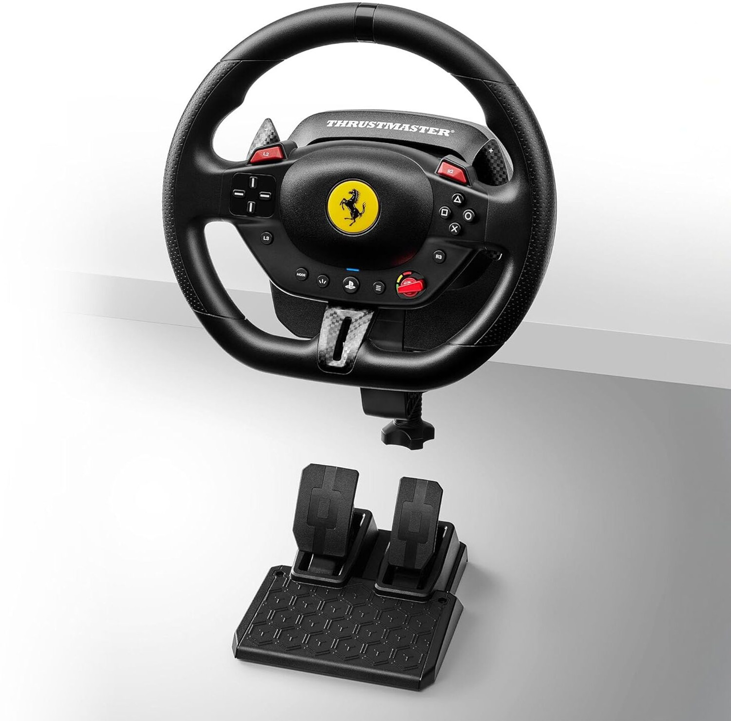 Image of THRUSTMASTER T98 Ferrari 296 GTB Racing Wheel & Pedal Set - Compatible with PC, PS4 & PS5 Motion Controller