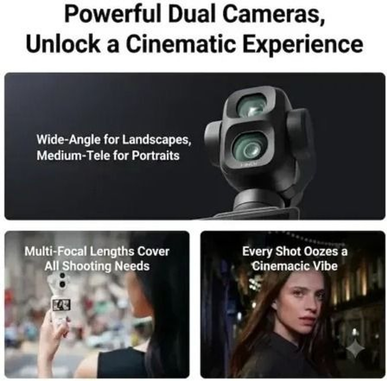 Image of dji Osmo Pocket 4P Standard Combo Dual Lens 4K Gimbal Camera 103GB Motion Controller
