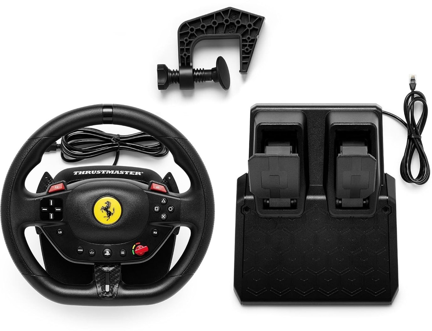 Image of THRUSTMASTER T98 Ferrari 296 GTB Racing Wheel for PlayStation & PC with Force Feedback Pedals Motion Controller