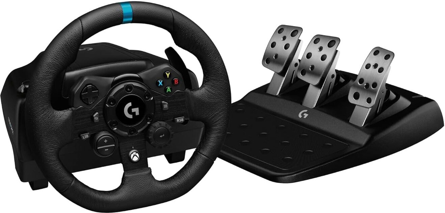Image of Logitech G923 Driving Steering Wheel Simulator 900Rotation with DualMotor force feedback Motion Controller