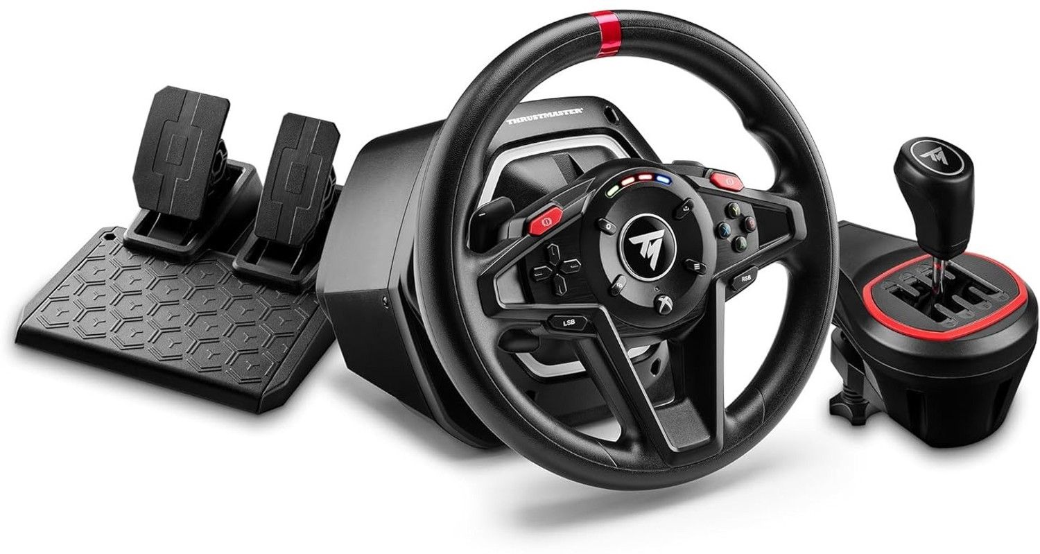 Image of THRUSTMASTER T128 Racing Wheel Shifter Pack for Xbox Series X|S, Force Feedback Wheel Pedals Motion Controller