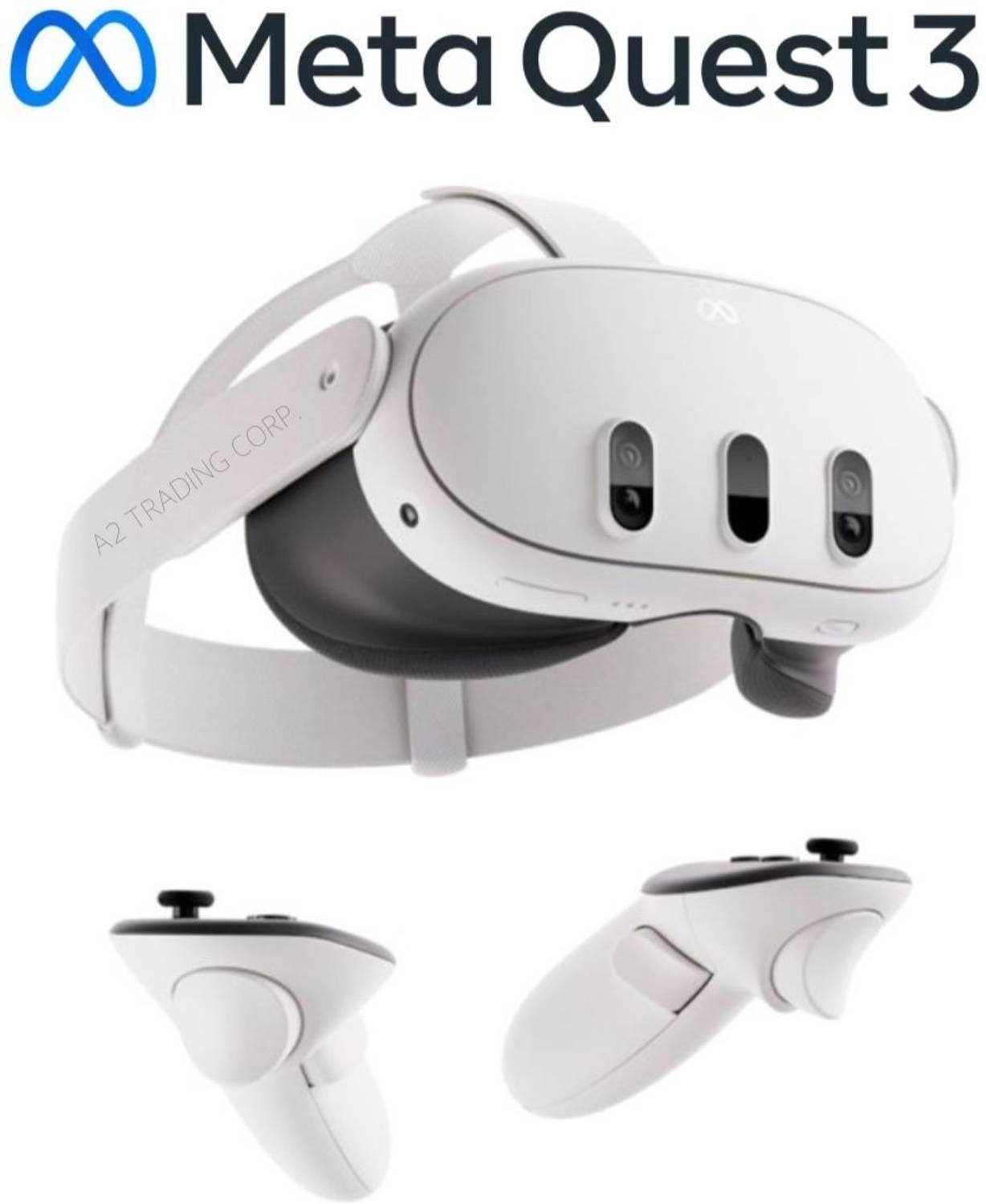 META QUEST 3 VR Headset (128) GB Motion Controller - META QUEST