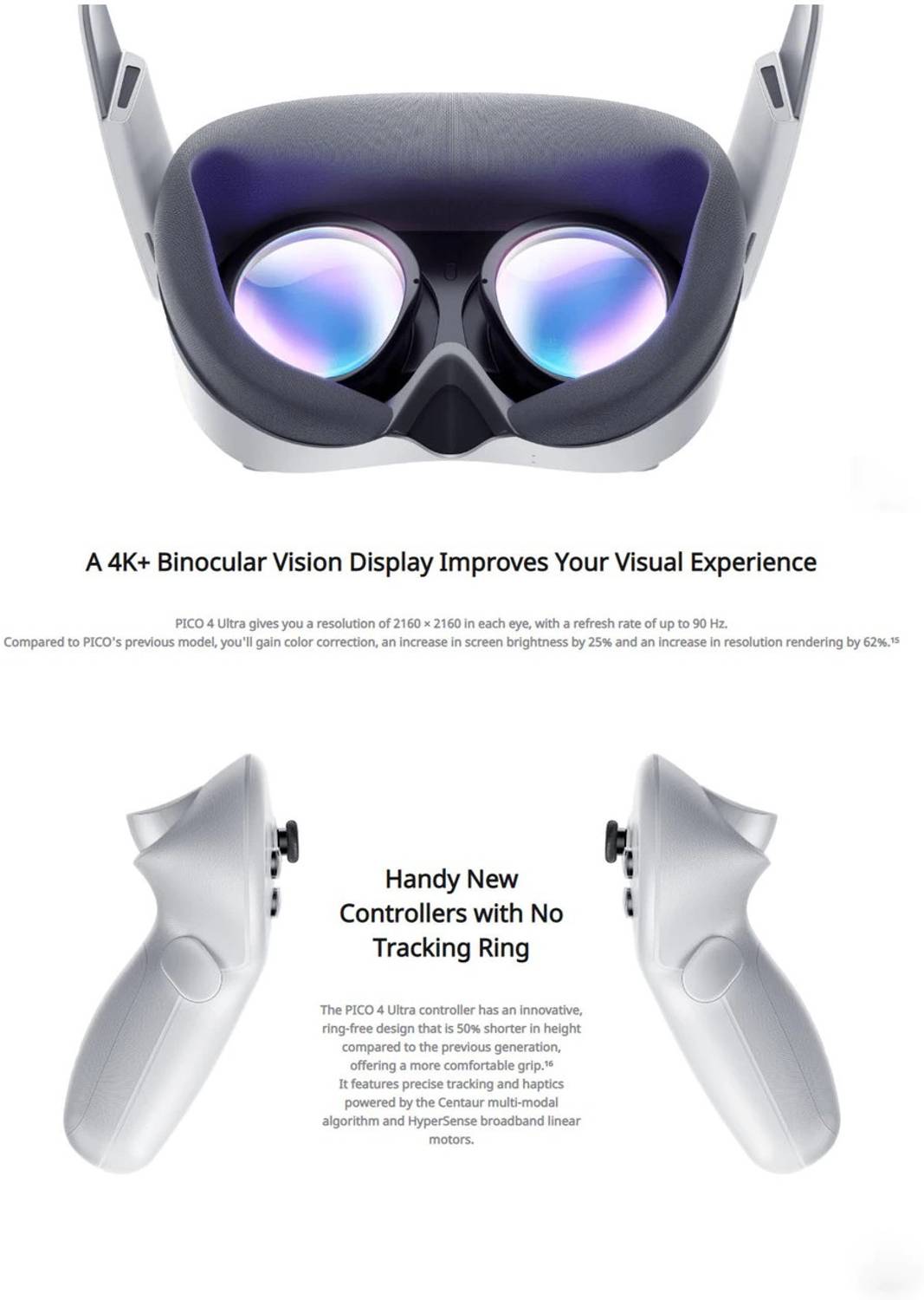 PICO 4 Ultra VRヘッドセット 12GB RAM 256GB ROM 4ultra-vr-headset-all-in-one-