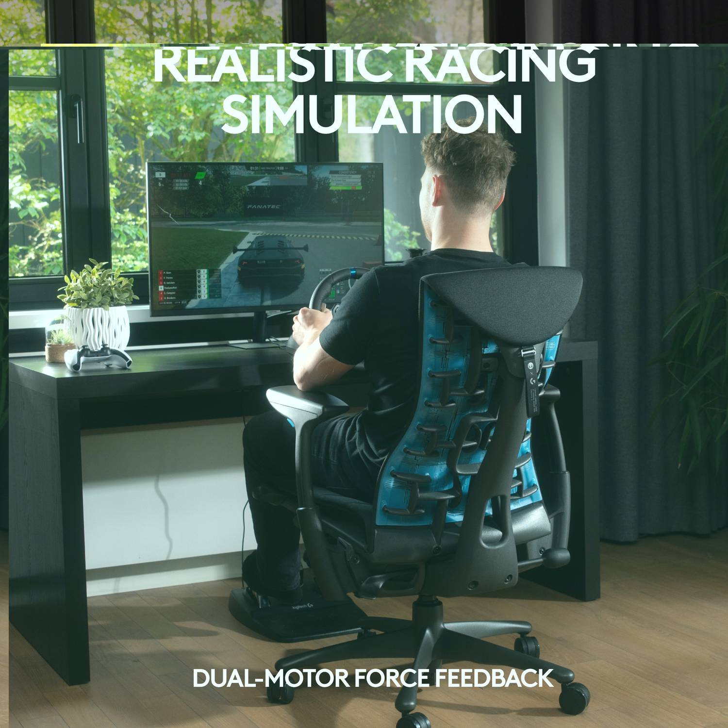 Logitech G29 Driving Force Racing Wheel,Floor Pedals Motion Cont... more