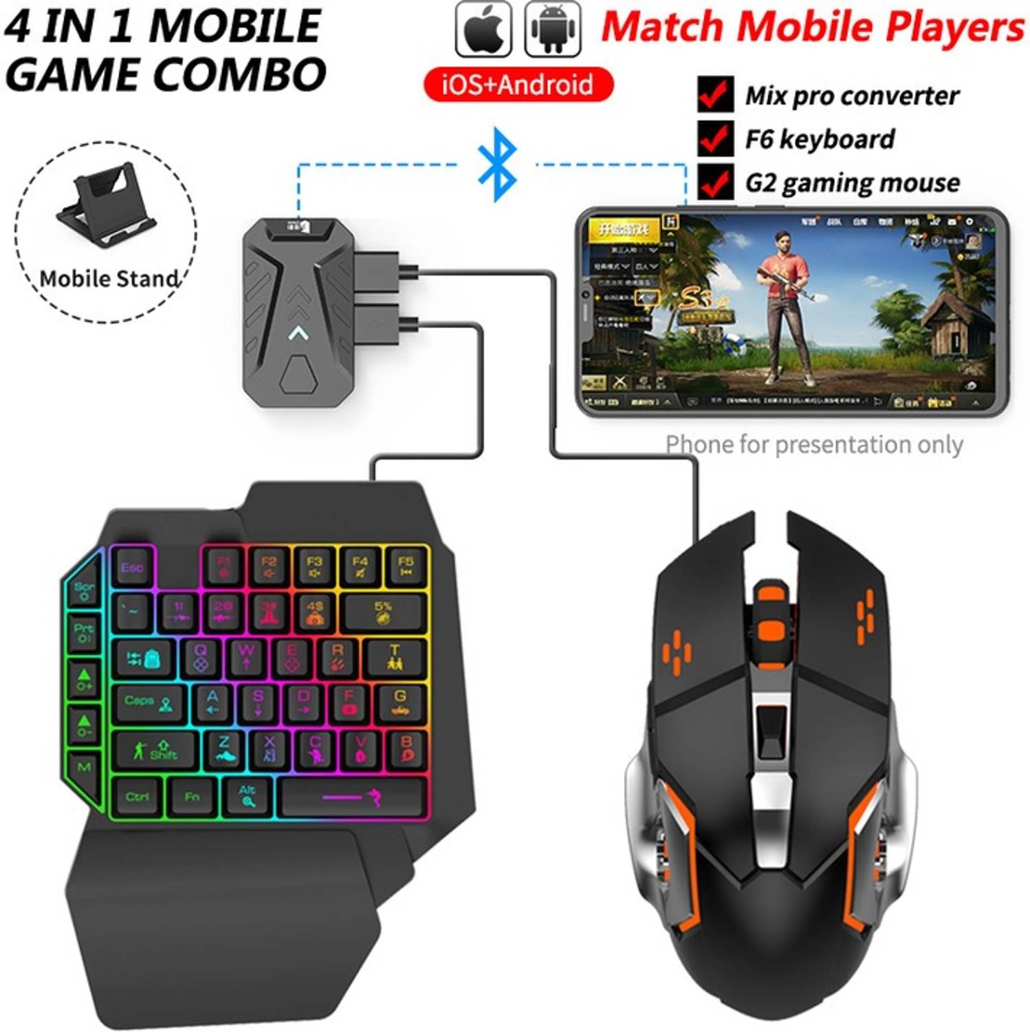 HG WORLD 4 in 1 Gaming Keyboard Mouse Converter - Image 5