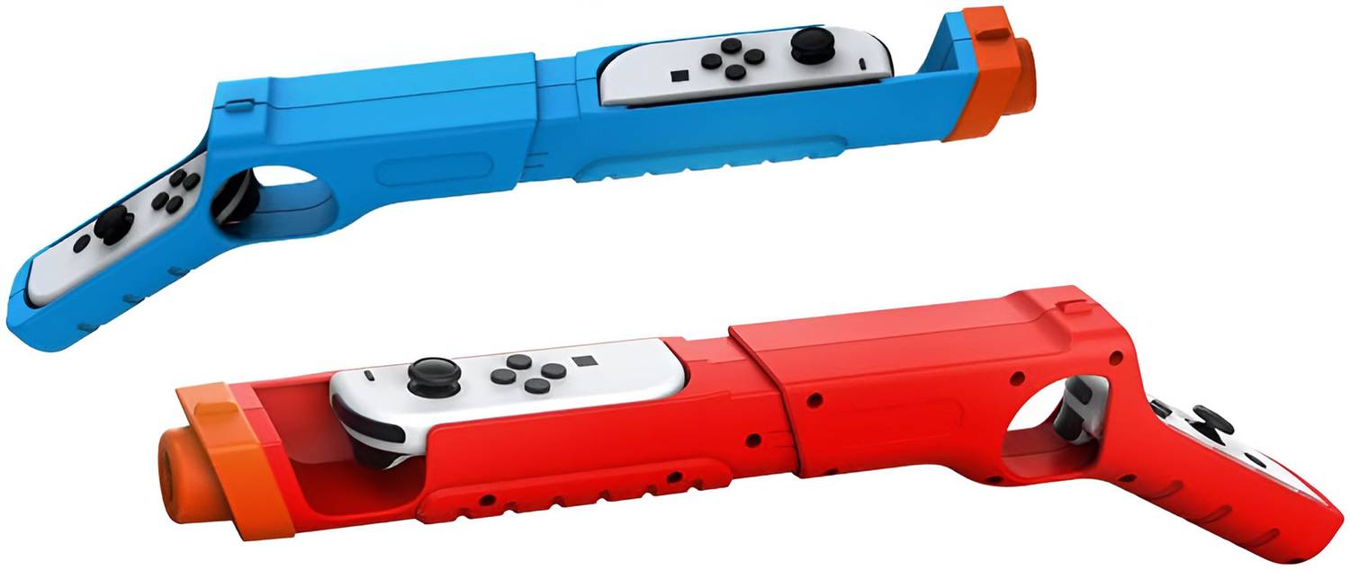 HG WORLD Dobe Game Gun TNS-2137 For N-S, N-S OLED | Ergonomic Design | Secure Fit Motion Controller