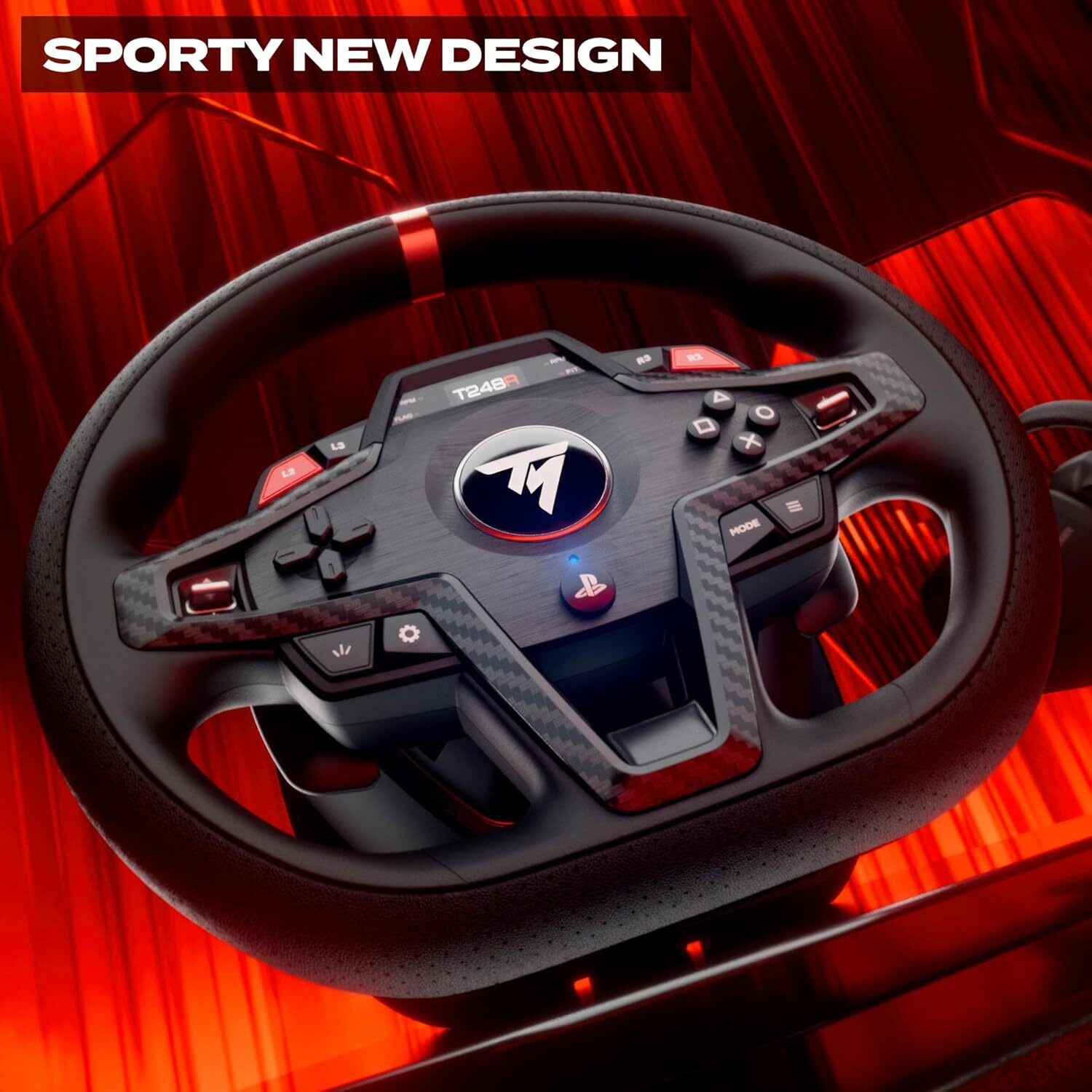 Image of THRUSTMASTER T248R Racing Wheel for Playstation&PC with Magnetic Pedals,Hybrid Force Feedback Motion Controller
