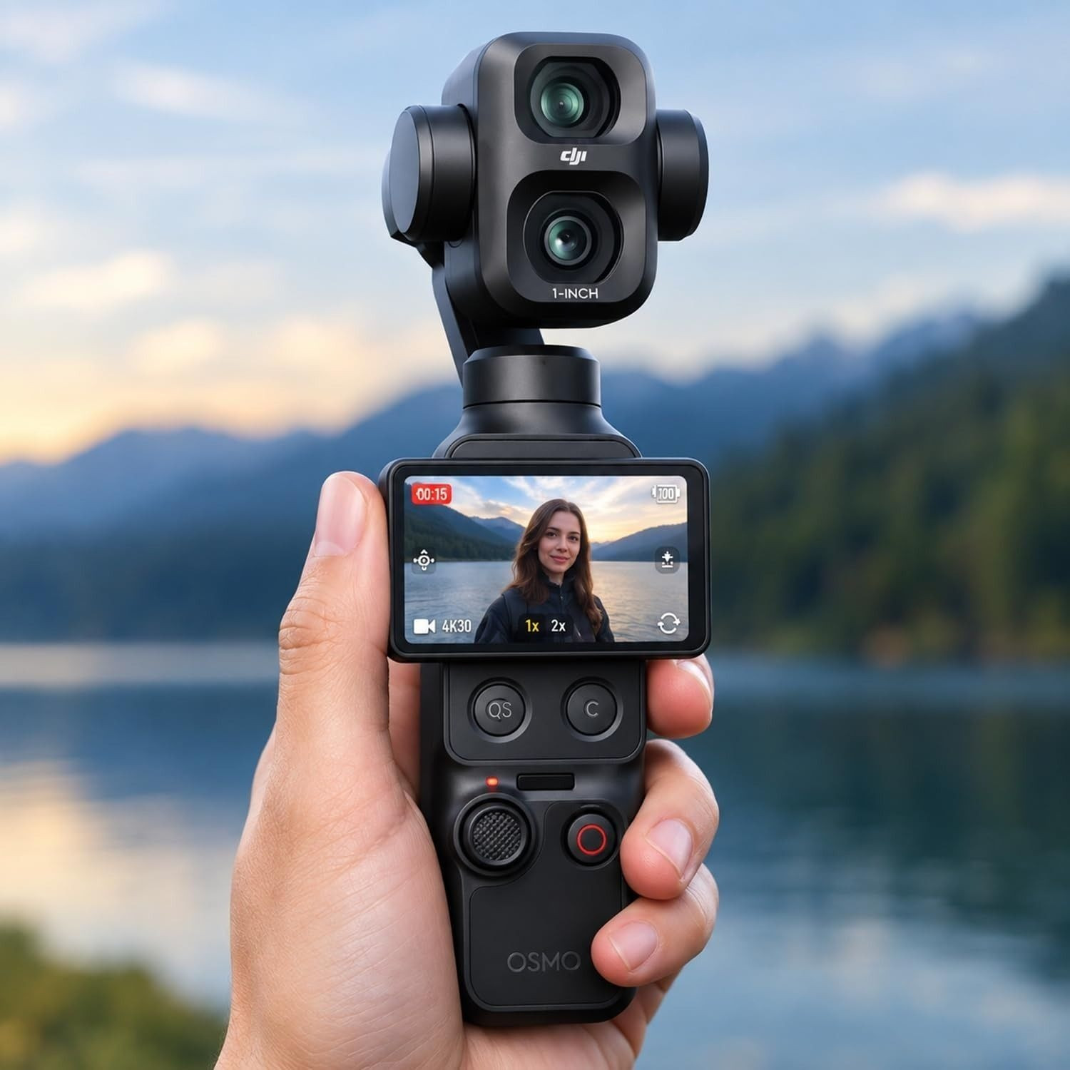 Image of dji Osmo Pocket 4P Standard Combo Dual Lens 4K Gimbal Camera 103GB Motion Controller