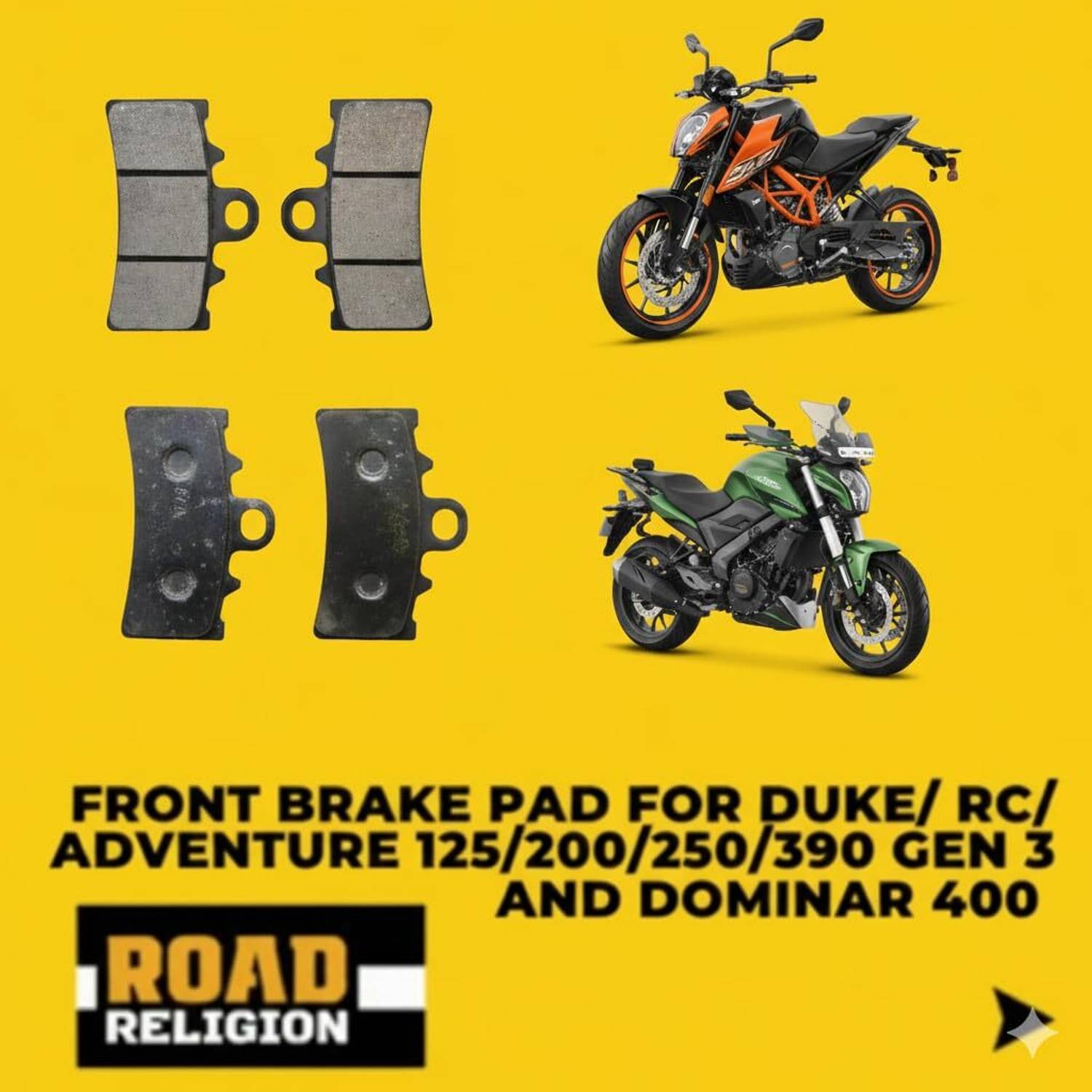 road religion Front Brake pad for Duke/RC/Adventure 125/200/250