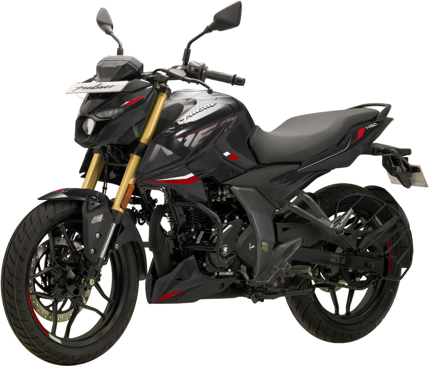 Image of BAJAJ Pulsar N160 Twin Disc Twin Channel ABS Single Seat with USD Fork Booking for Ex-Showroom Price