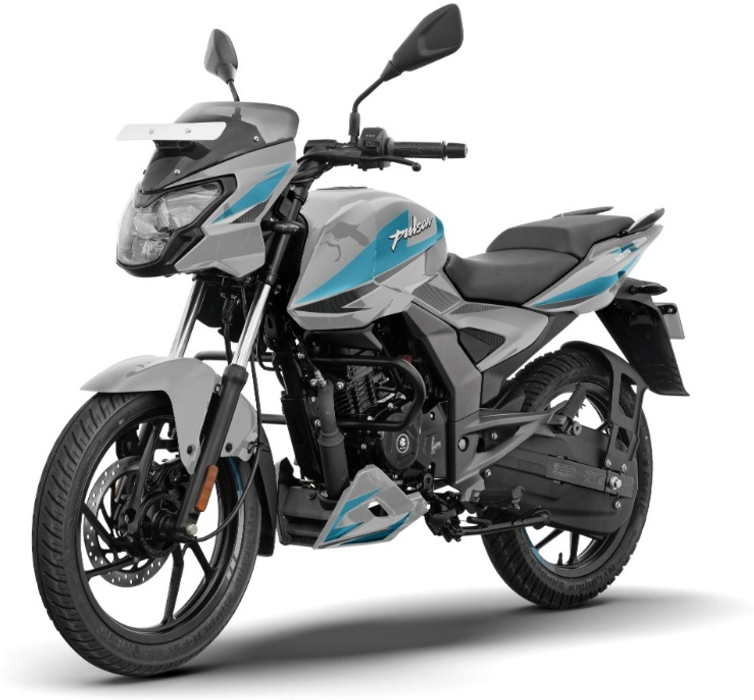 Image of BAJAJ PULSAR 125 PREMIUM SPLIT SEAT Booking for Ex-Showroom Price (Dark Silver Aqua)