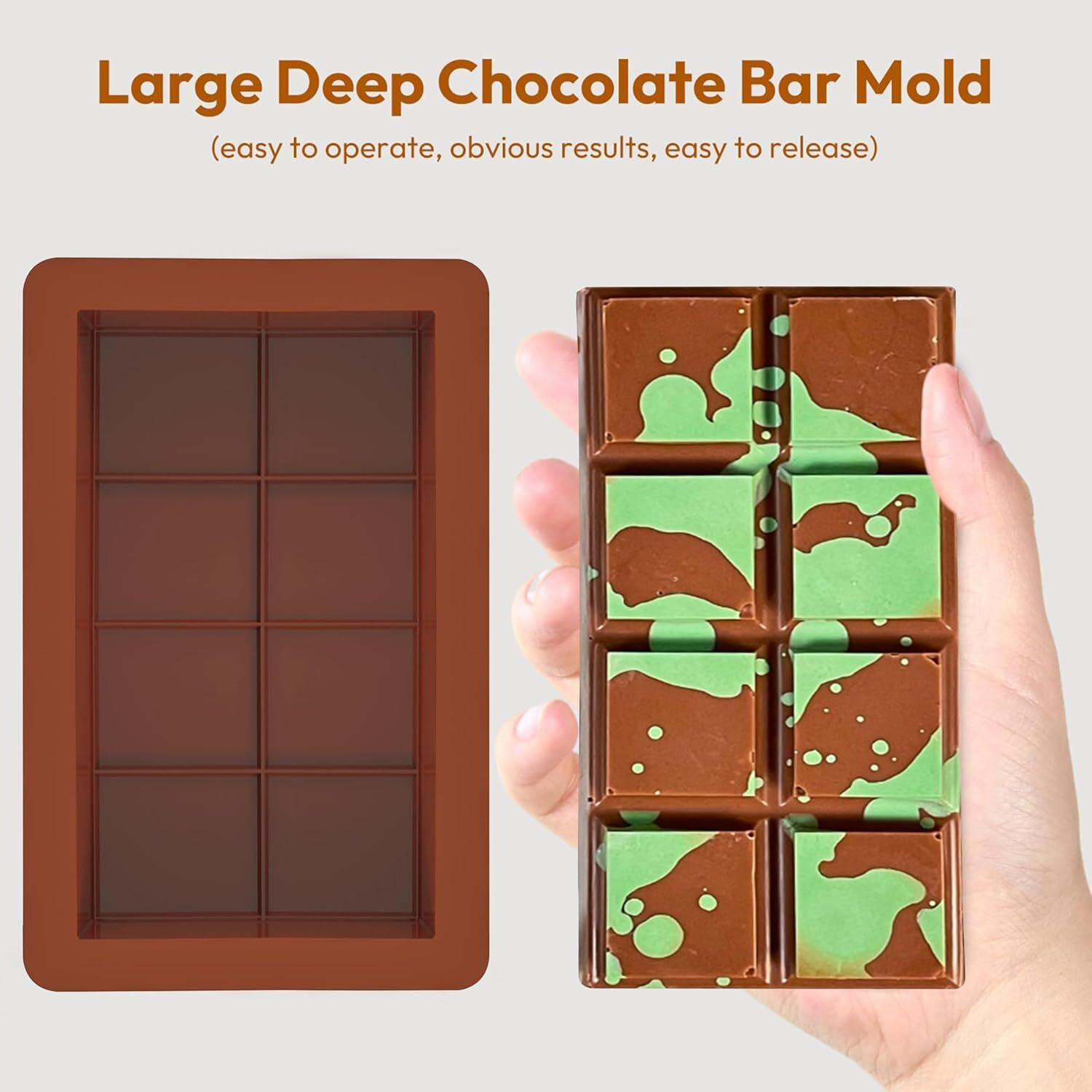 Image of Arxon Silicone Chocolate Mould kunafa Chocolate Bar Molds