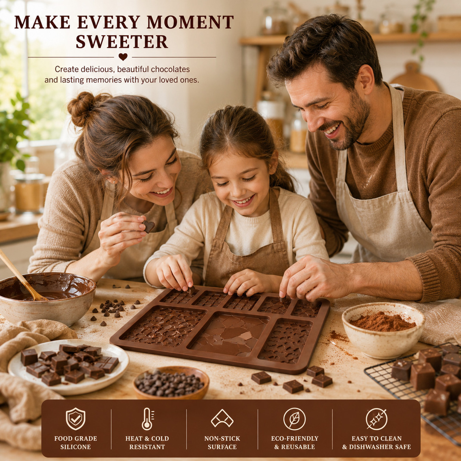 Image of MAFAHH Silicone Chocolate Mould 9