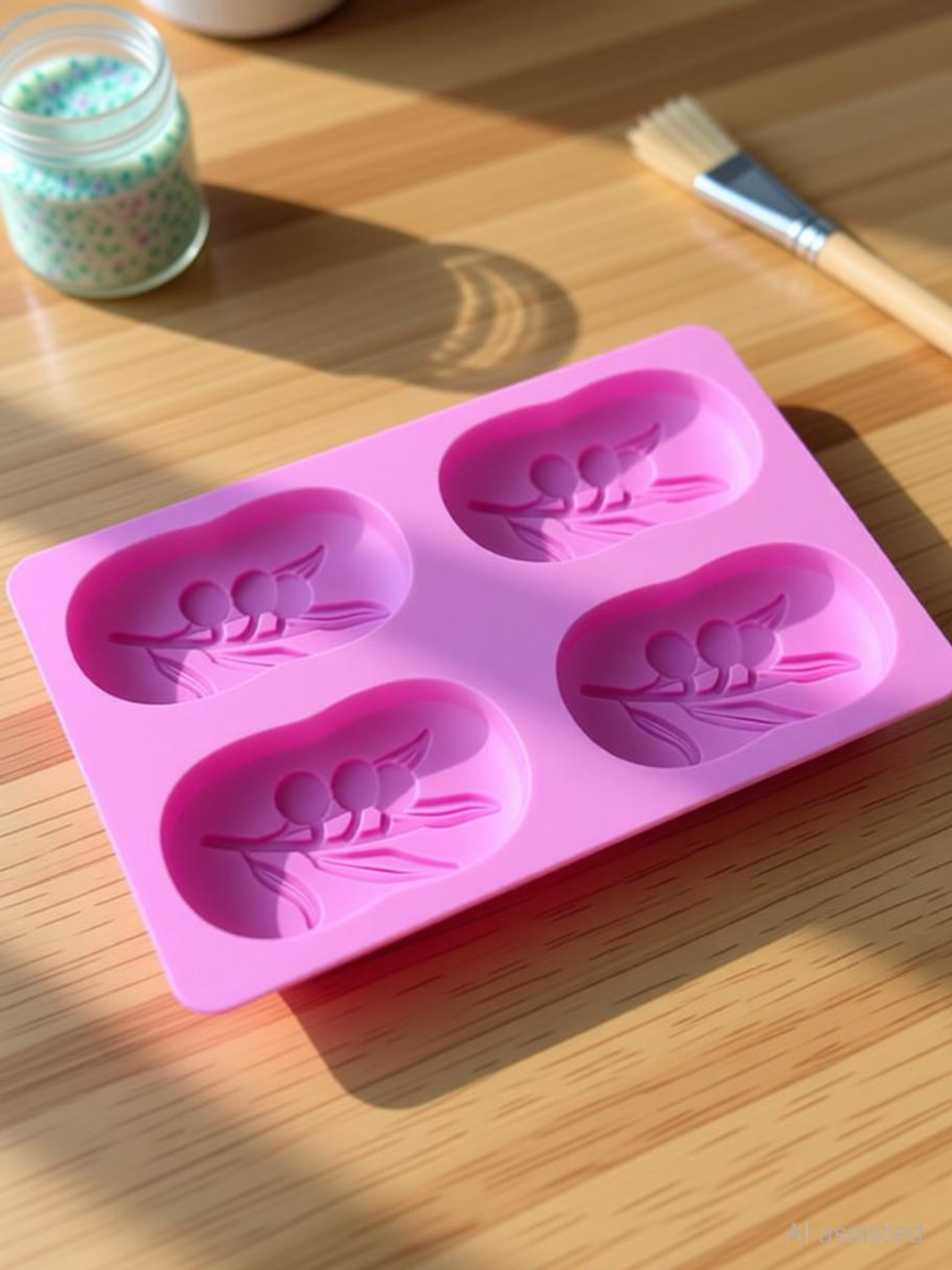Image of SATSUN ENTERPRISE Silicone Cake Mould * Makes perfect soap - silicone mold measures about width 6.8 length 6.5 height1.6 inch 17.4 x 16.5 x 4cm soap weight about 120g to140g * Not just for hand made soap making - use it to create sugar scrub, lotion bars, body massage bar, plaster ornaments, resin, candle, make your own bath products and much mor * material - high durability and fle x ibility easy to use and clean made of silicone, reusable for up to 5, 000 uses * This silicone mold is safe up to 230 degrees celsius to 440 degrees fahrenheit, oven safe as well as microwave freezer and dishwasher safe * Color: Multicolor, Material: Silicone * Package Contents: 1 - Silicone Soap * Country of Origin: India (Pack of 1)