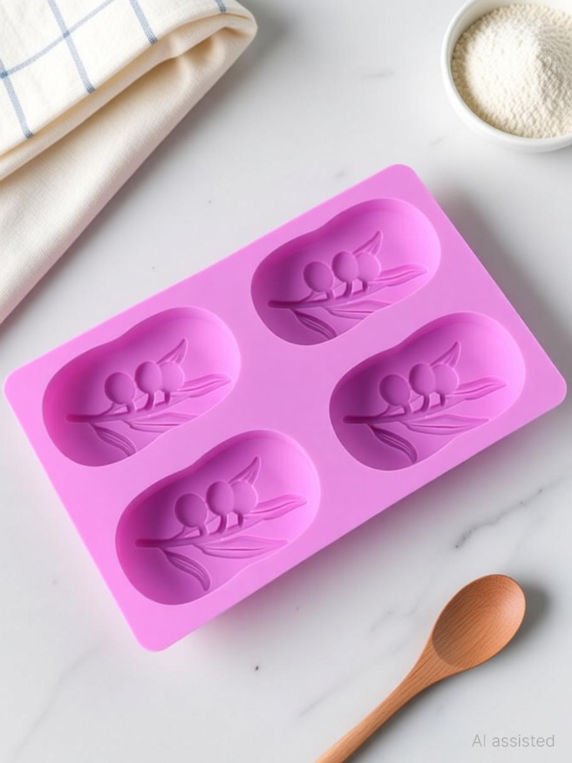 Image of SATSUN ENTERPRISE Silicone Cake Mould * Makes perfect soap - silicone mold measures about width 6.8 length 6.5 height1.6 inch 17.4 x 16.5 x 4cm soap weight about 120g to140g * Not just for hand made soap making - use it to create sugar scrub, lotion bars, body massage bar, plaster ornaments, resin, candle, make your own bath products and much mor * material - high durability and fle x ibility easy to use and clean made of silicone, reusable for up to 5, 000 uses * This silicone mold is safe up to 230 degrees celsius to 440 degrees fahrenheit, oven safe as well as microwave freezer and dishwasher safe * Color: Multicolor, Material: Silicone * Package Contents: 1 - Silicone Soap * Country of Origin: India (Pack of 1)