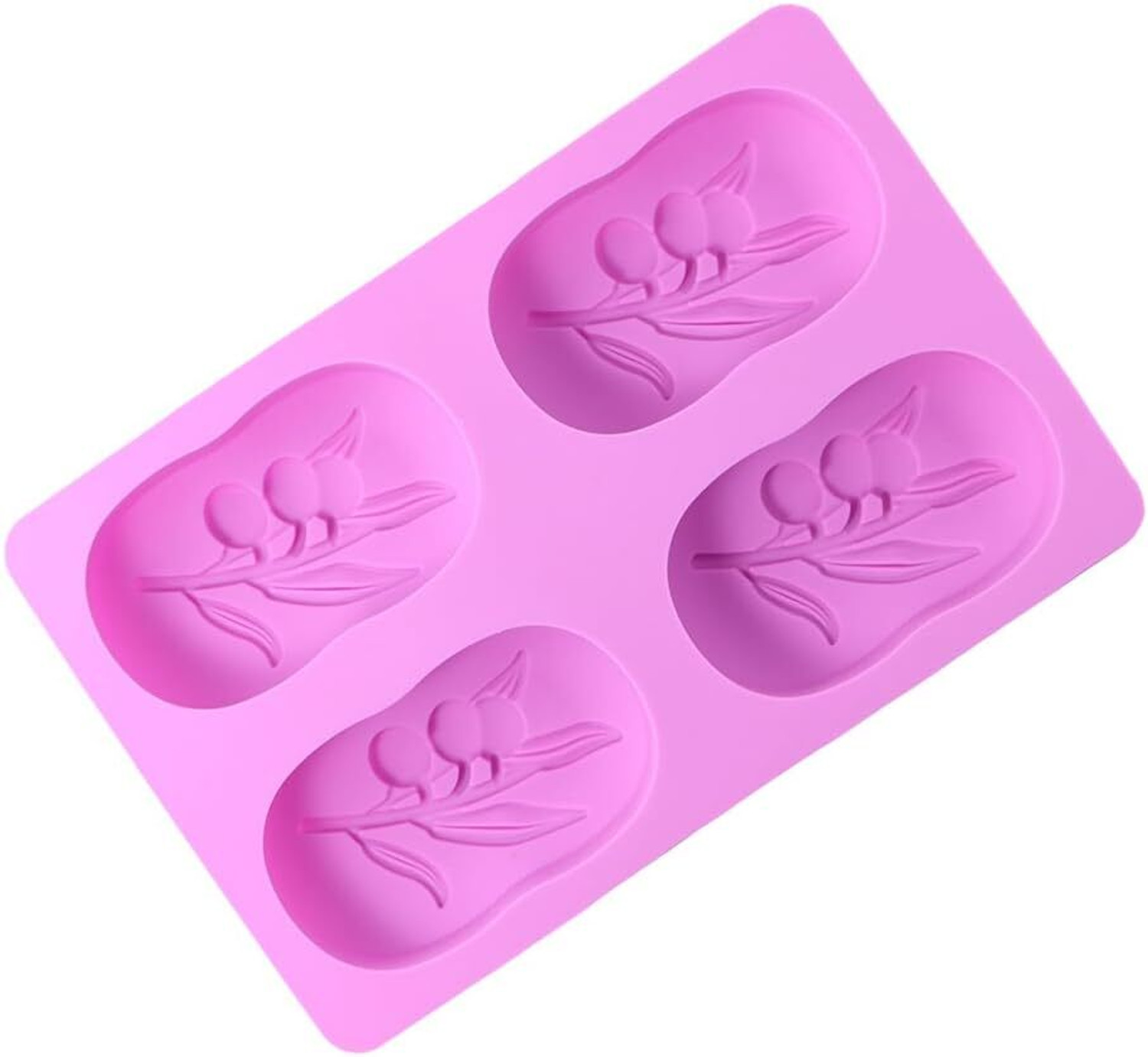 Image of SATSUN ENTERPRISE Silicone Cake Mould * Makes perfect soap - silicone mold measures about width 6.8 length 6.5 height1.6 inch 17.4 x 16.5 x 4cm soap weight about 120g to140g * Not just for hand made soap making - use it to create sugar scrub, lotion bars, body massage bar, plaster ornaments, resin, candle, make your own bath products and much mor * material - high durability and fle x ibility easy to use and clean made of silicone, reusable for up to 5, 000 uses * This silicone mold is safe up to 230 degrees celsius to 440 degrees fahrenheit, oven safe as well as microwave freezer and dishwasher safe * Color: Multicolor, Material: Silicone * Package Contents: 1 - Silicone Soap * Country of Origin: India (Pack of 1)
