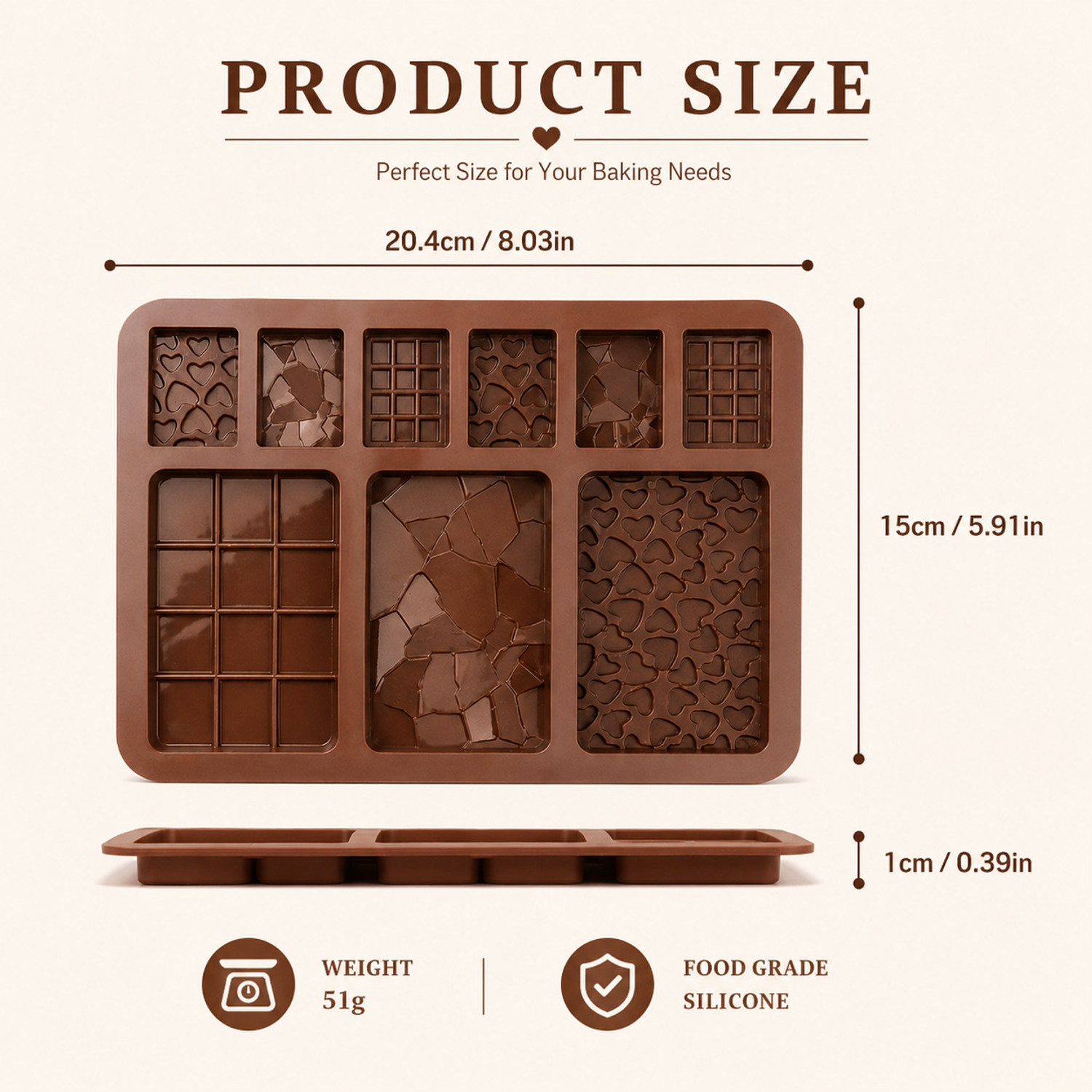 Image of MAFAHH Silicone Chocolate Mould 9