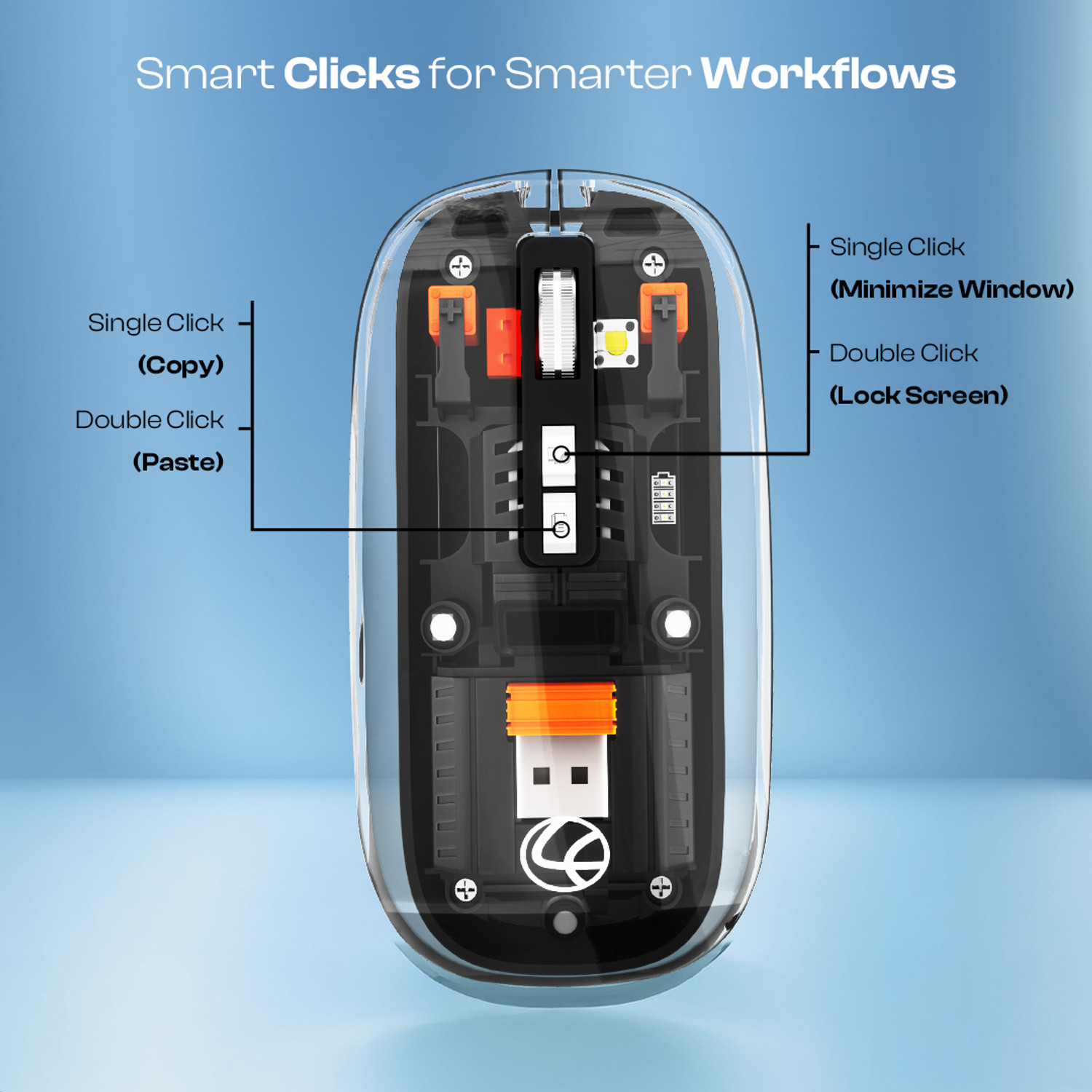 Image of LAPCARE Trendy Plus Black Ergonomic Laser Mouse