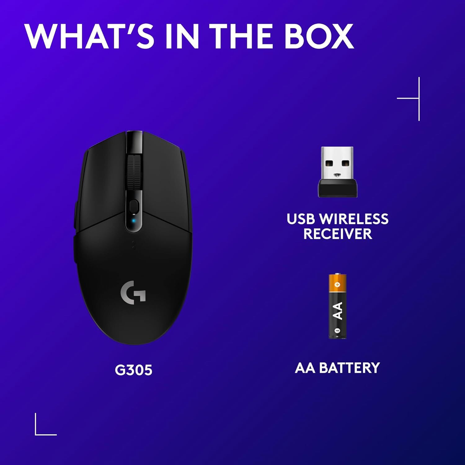 Image of Logitech G305 Wireless Ambidextrous Optical Gaming Mouse