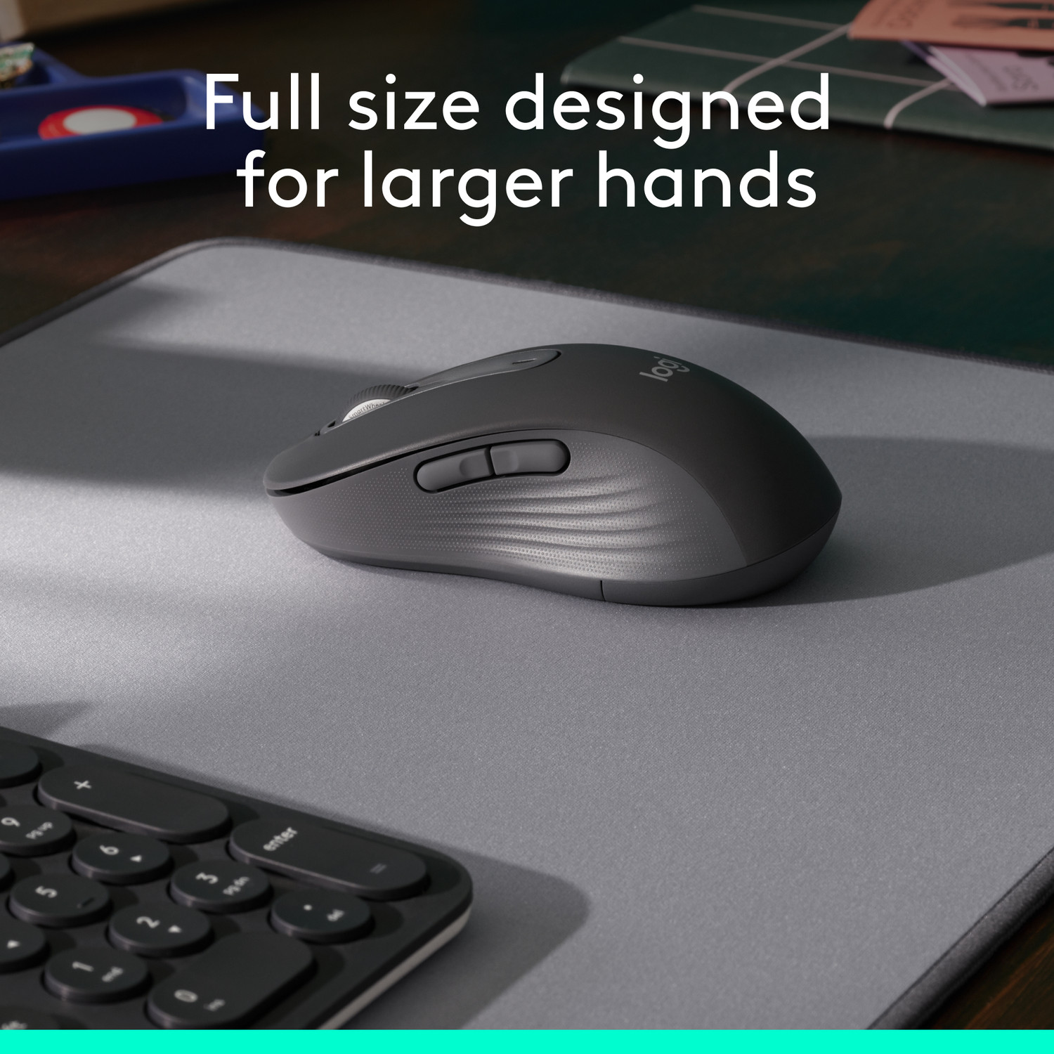 Image of Logitech M650 Silent -Large Sized Hands Ambidextrous Optical Mouse