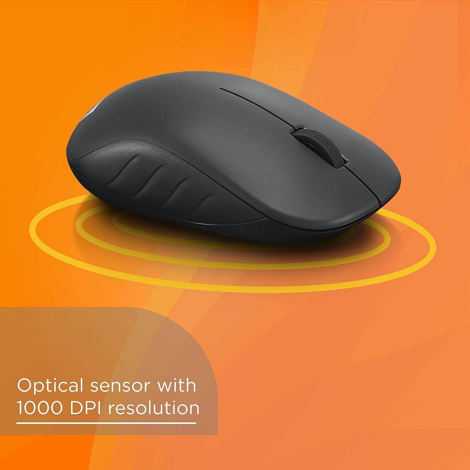 Lenovo 130 Ambidextrous Wireless Optical Mouse - Image 3