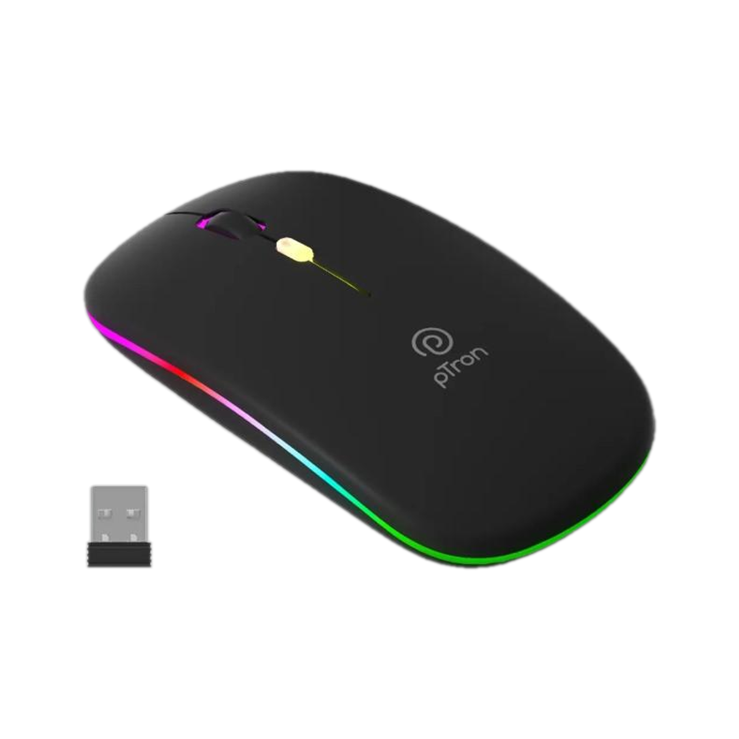 pTron Flick M1 Ambidextrous Optical Mouse High Precision,4 Buttons, Plug&Play