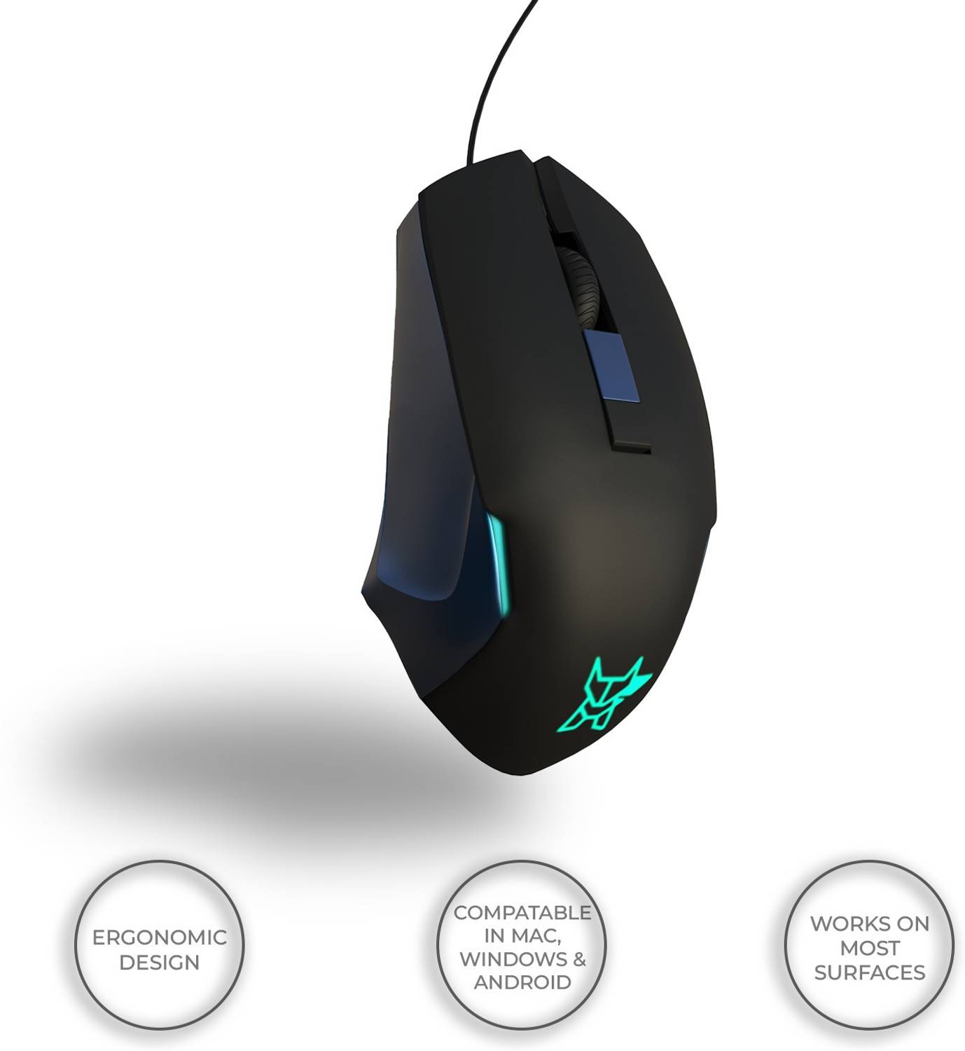Arctic Fox Breathing Lights Gaming Mouse - Image 2