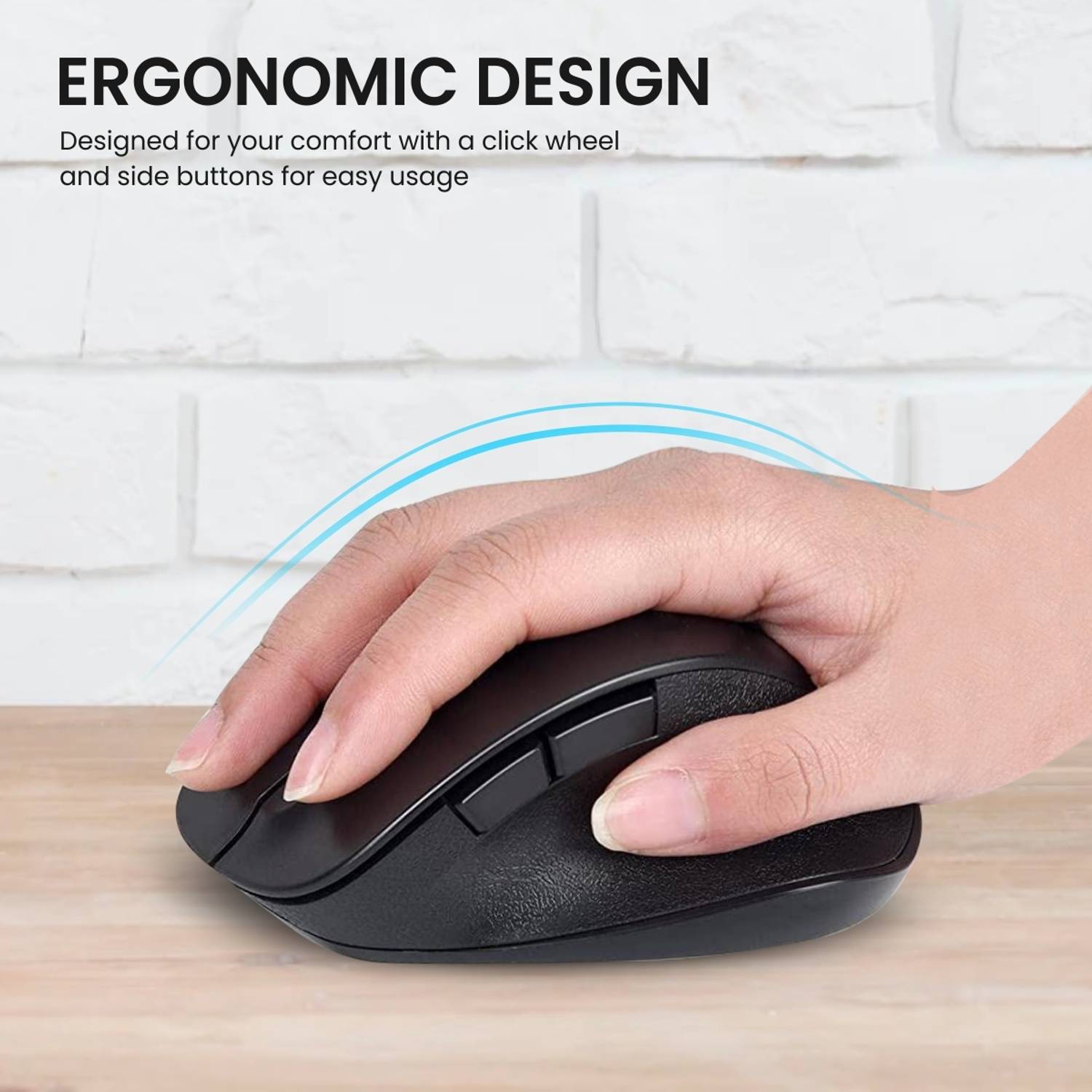 Portronics Toad 24 Ambidextrous Optical Mouse - Image 3