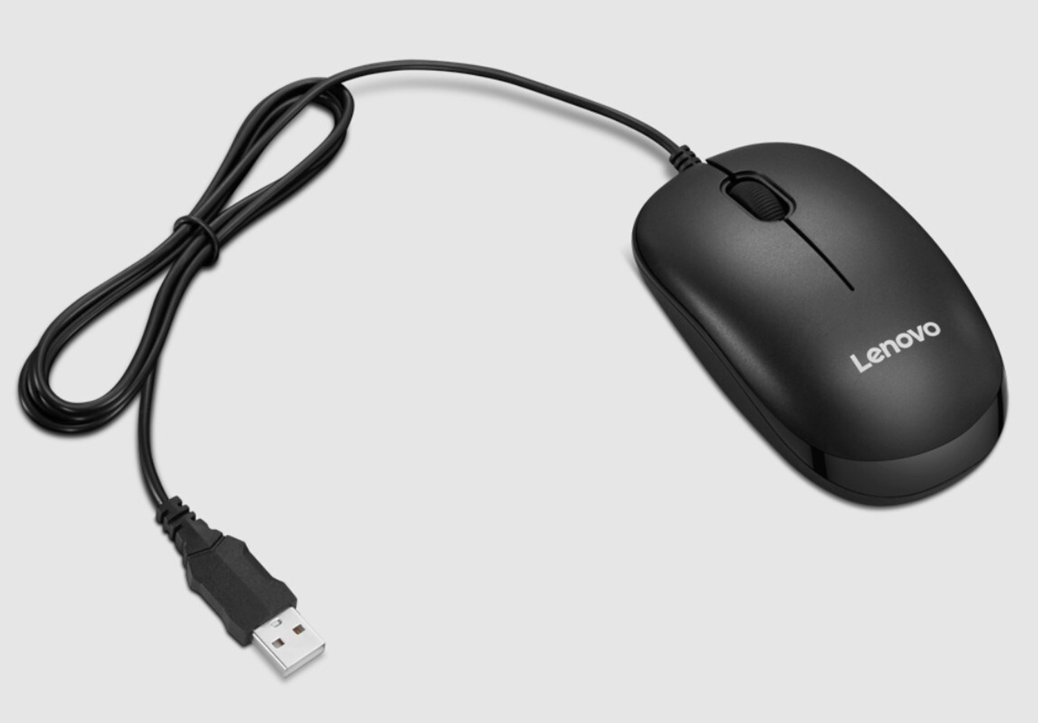 Image of Lenovo 110 Wired Ambidextrous Optical Mouse