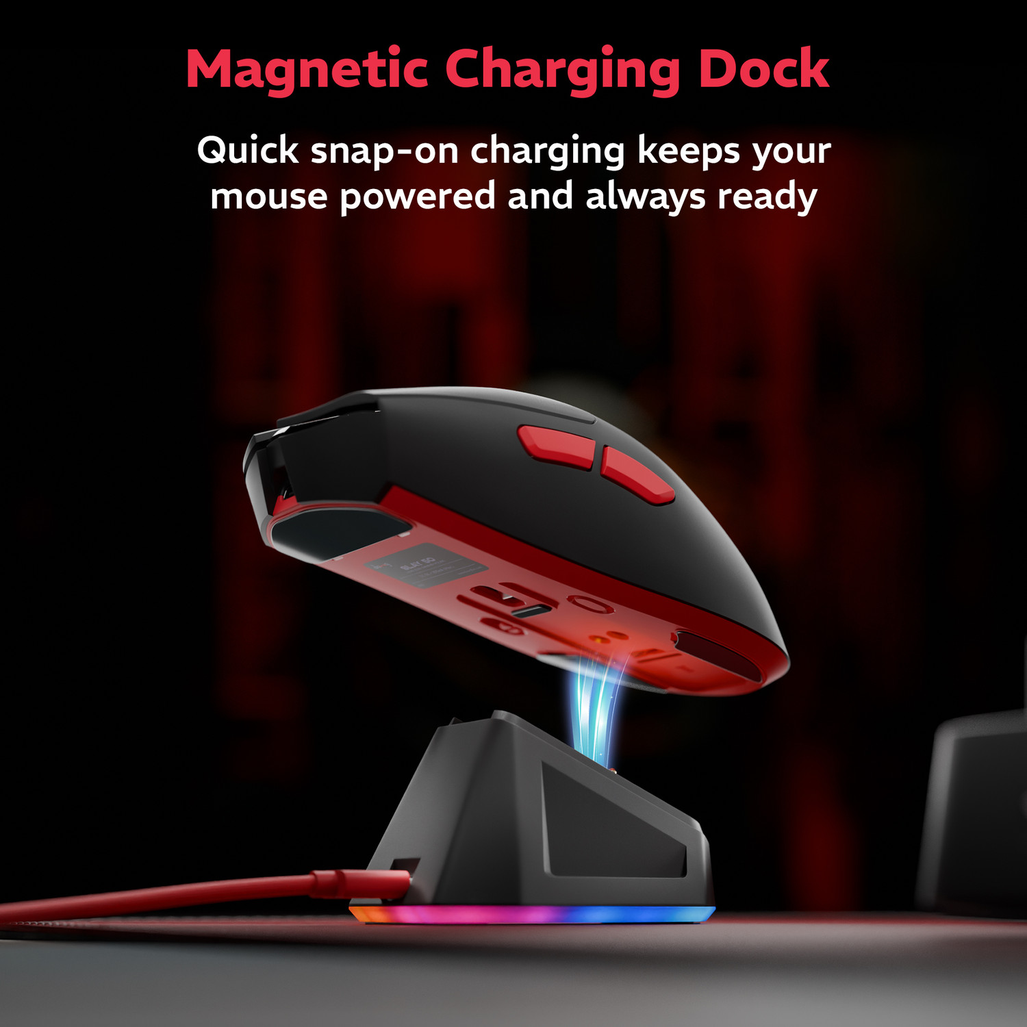Image of daWg W-Slay 50 Ambidextrous Optical Gaming Mouse With Bluetooth