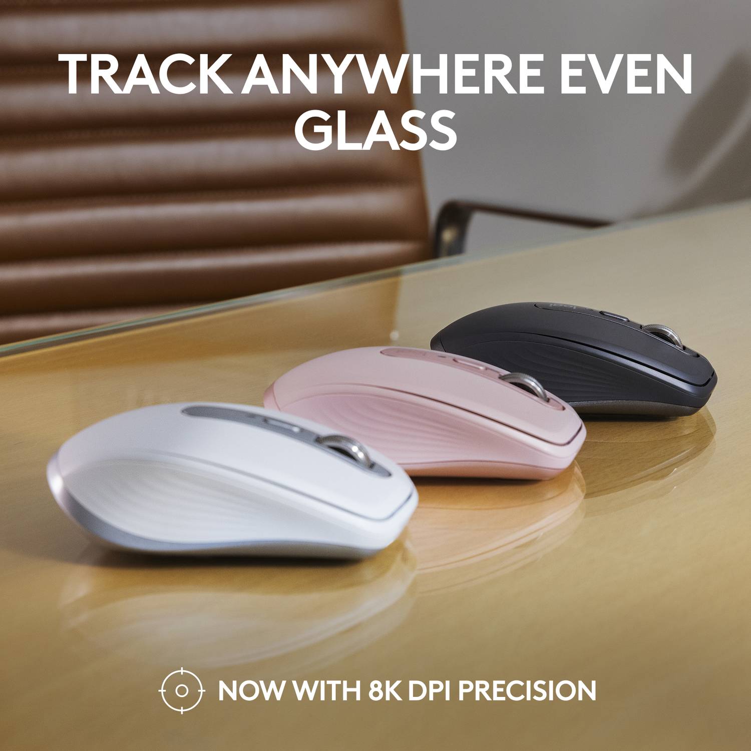 Logitech MX Anywhere 3S Ambidextrous Optical Mouse - Logitech
