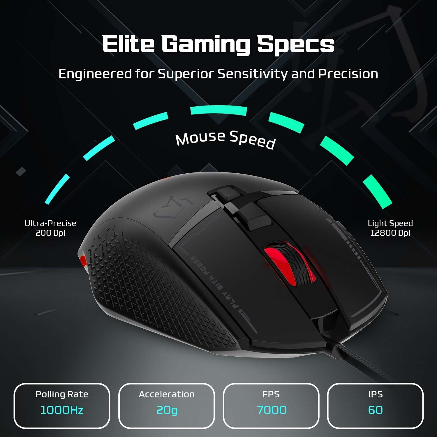 Image of EVOFOX Phantom 2 Programmable Wired Ambidextrous Optical Gaming Mouse