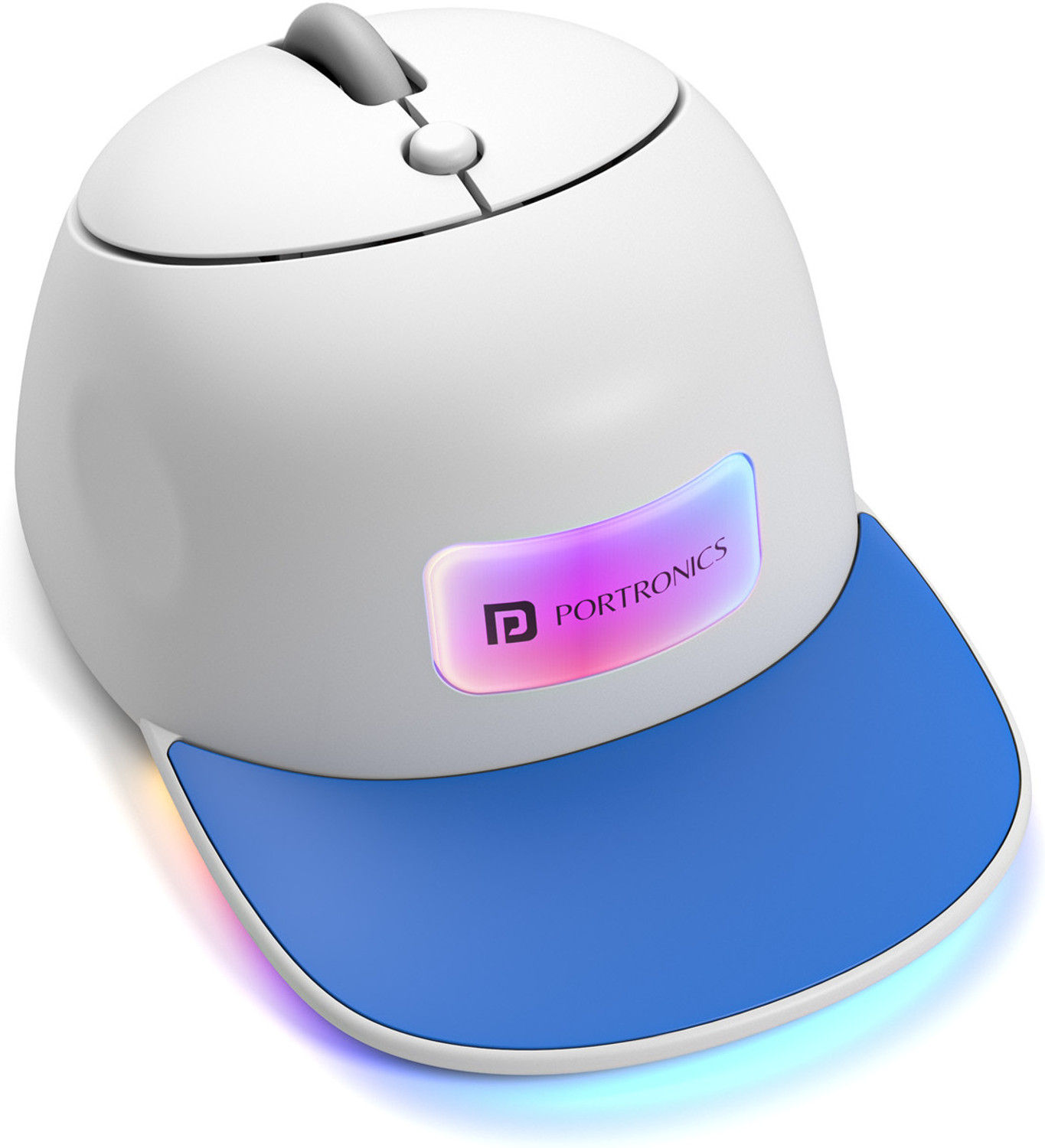 Image of Portronics Toad Cap Wireless Mouse with Bluetooth 5.0 + 2.4GHz Dual Mode & RGB Ambidextrous Optical Mouse