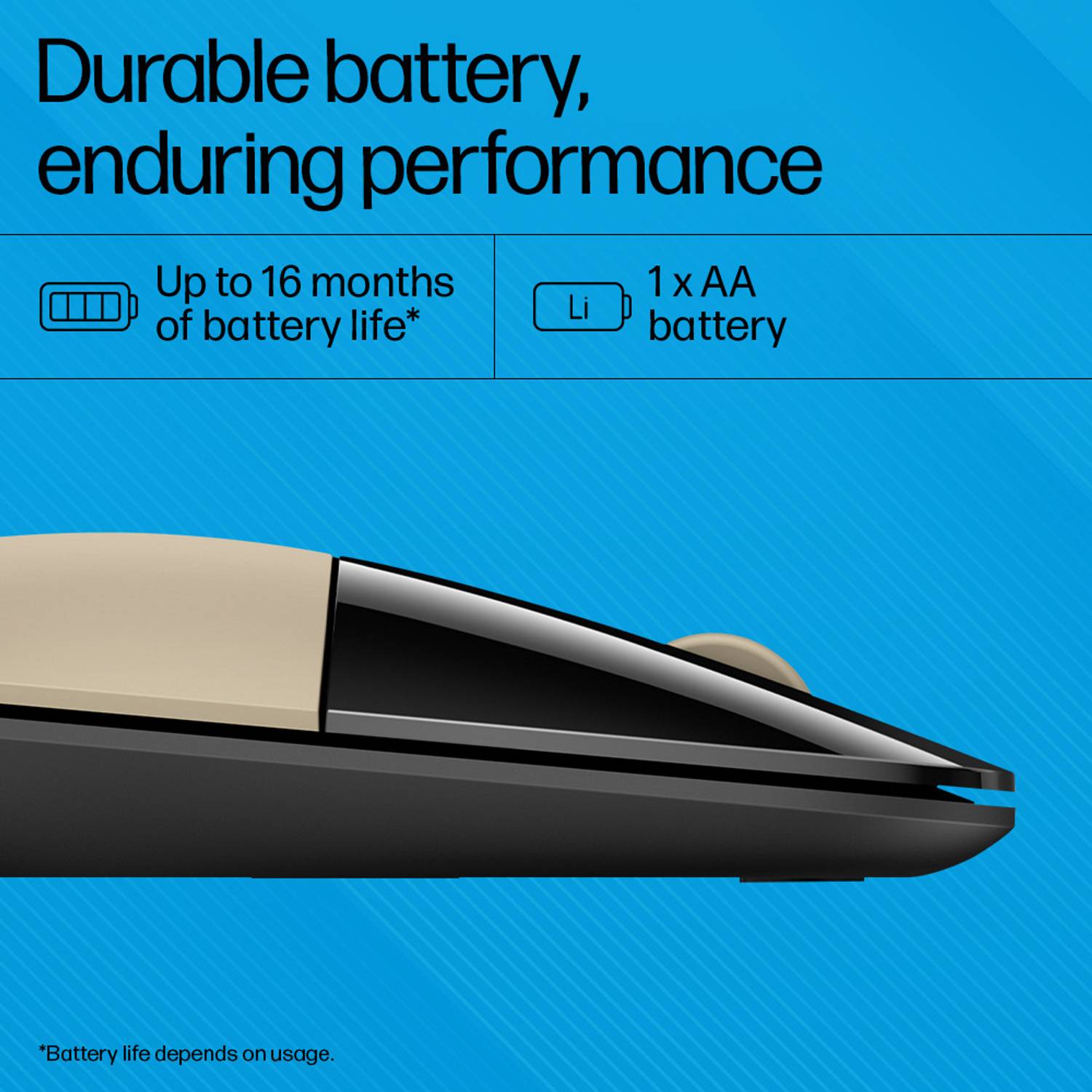 HP Z3700 Slim Ambidextrous Optical Mouse - Image 4