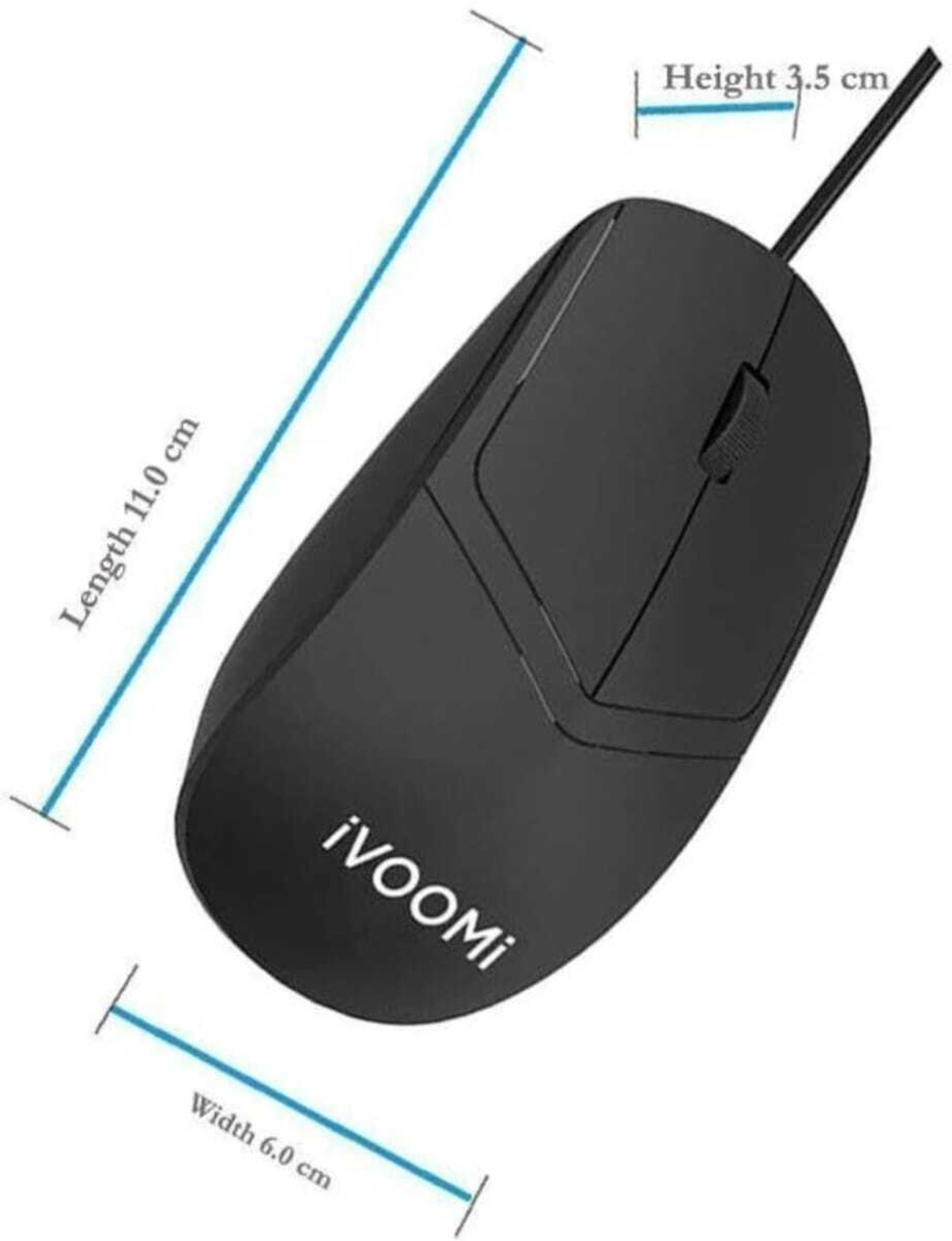 Image of iVoomi USB Bold Mouse Wired Ambidextrous Optical Mouse