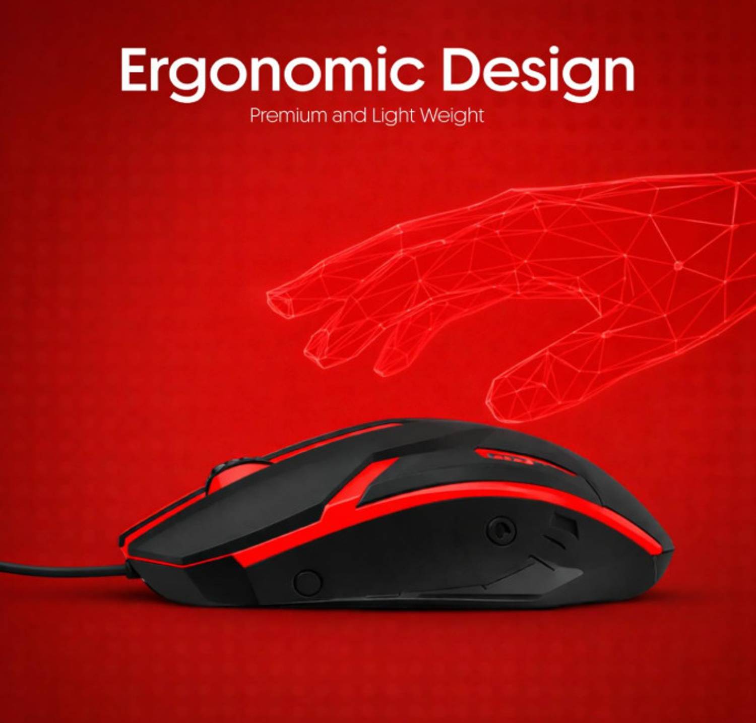 TechnCare Robot Gaming Mouse with 4-Port USB Hub - Image 2