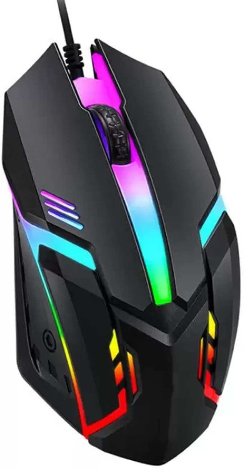 Image of PAC USB Wired Gaming Mouse D1 Black, Optical Gaming Mouse Wired Ambidextrous Optical Gaming Mouse