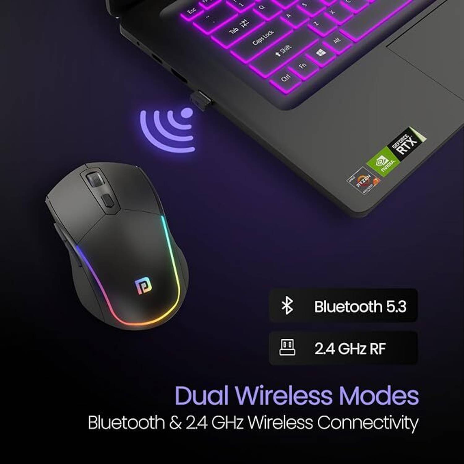 Portronics Toad One Ambidextrous Optical Mouse - Image 2