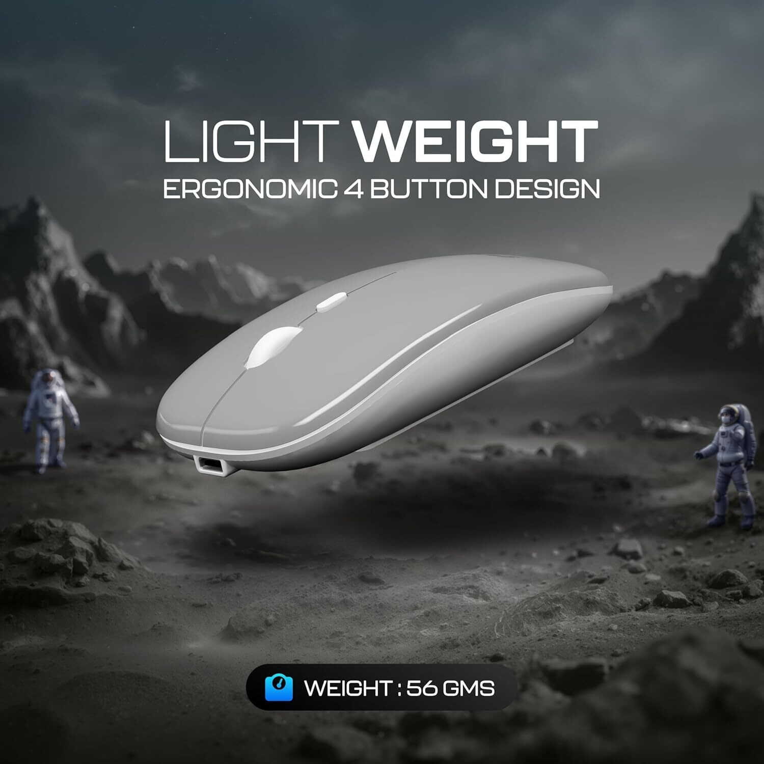 Image of GEONIX Opal A11 Wireless Ergonomic Optical Gaming Mouse