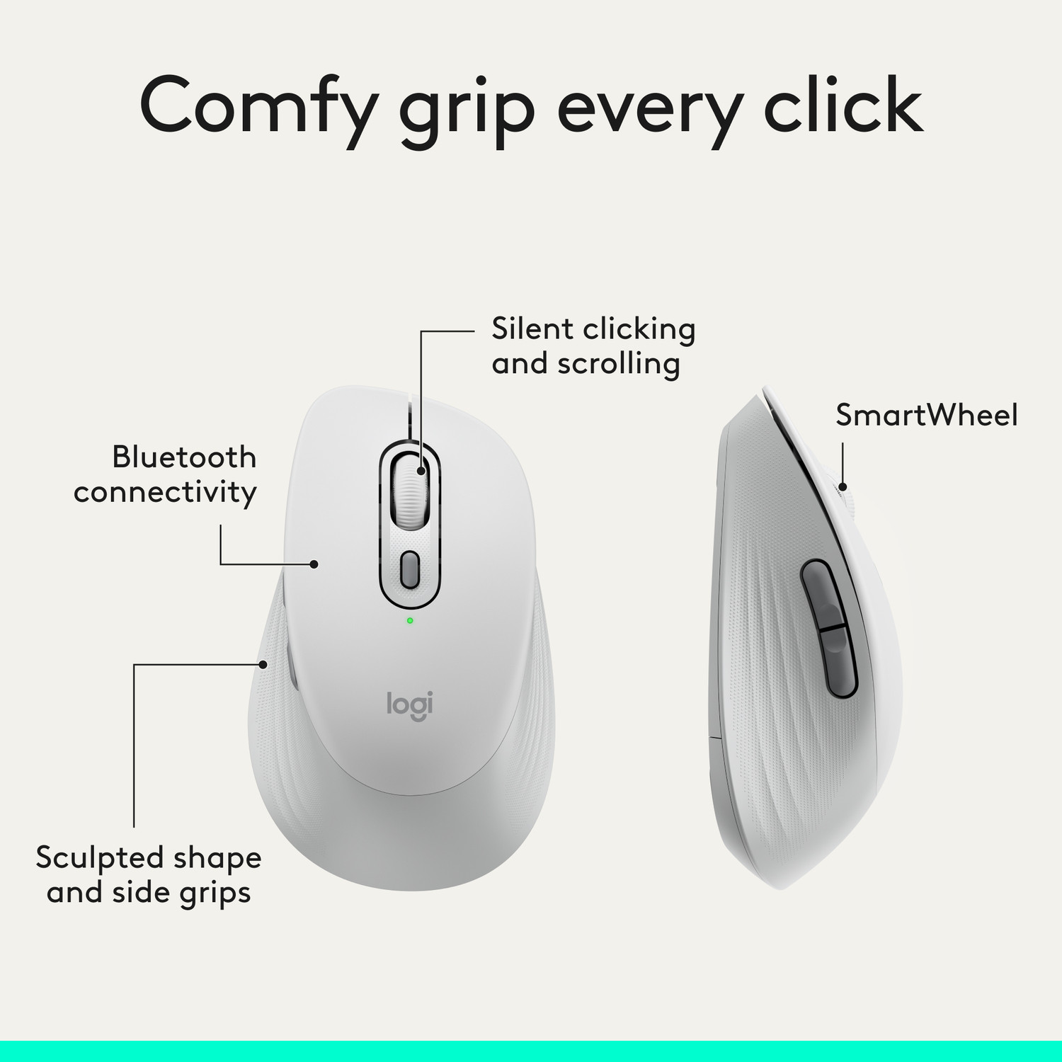 Image of Logitech Signature M840L Ergonomic Optical Mouse