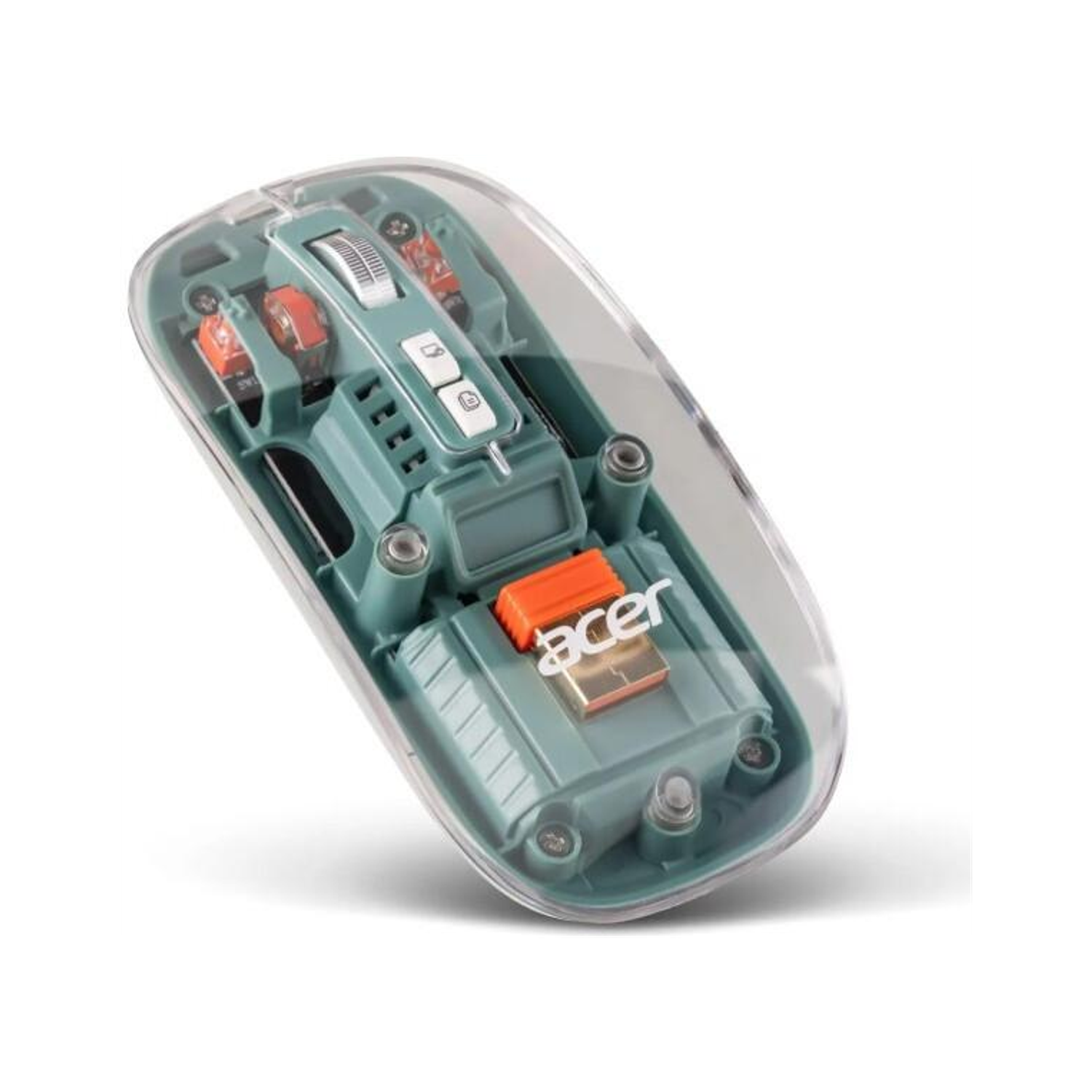 Acer Clearview Ambidextrous Optical Mouse, Green