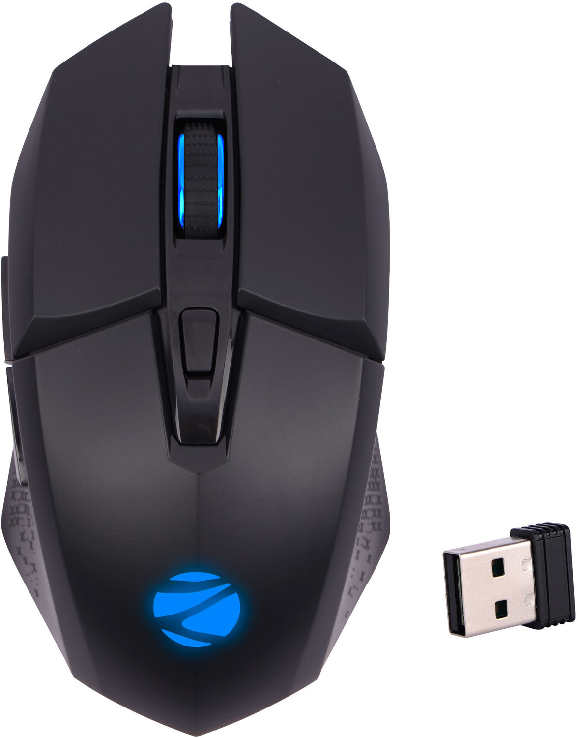 Image of ZEBRONICS Shark Lite Wireless Ambidextrous Optical Gaming Mouse 4600 DPI, RGB, 6 Buttons, Ergonomic Rechargeable