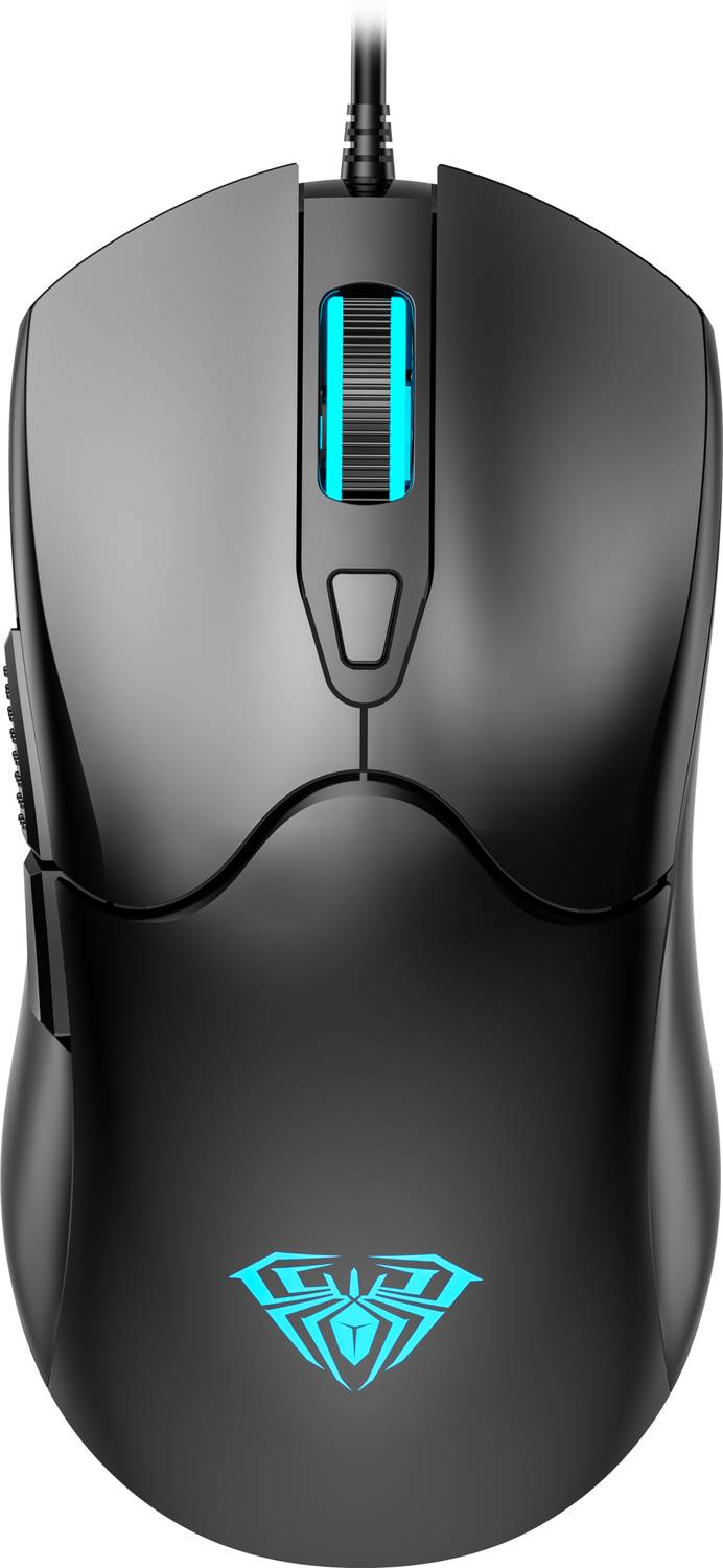Aula S13 / Viper Design, Lightweight (110 gm),6 buttons,upto 3600 DPI,Rainbow Backlit Wired Ambidextrous Optical  Gaming Mouse