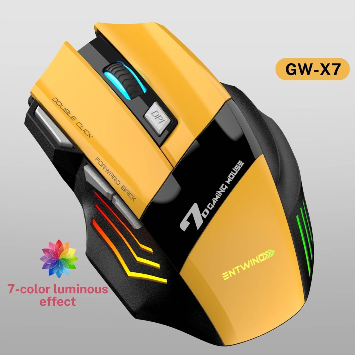 x7-yellow-wirelss-gaming-mouse