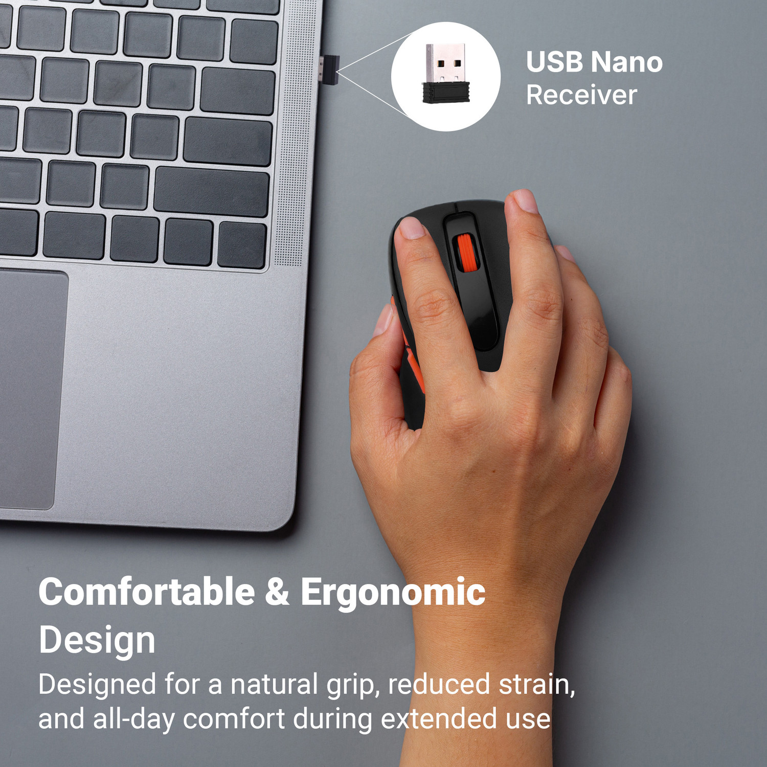 Image of ZEBRONICS Zeb-Curve Ambidextrous Optical Mouse With Bluetooth