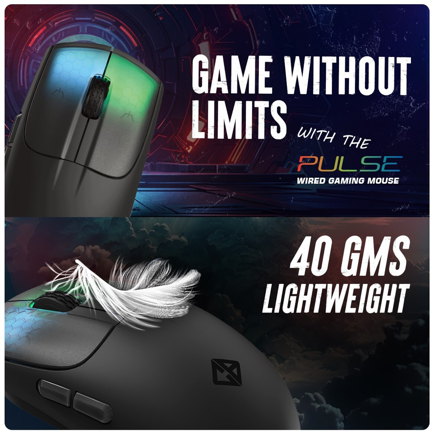 Image of Cosmic Byte Pulse Wired Right Handed Optical Gaming Mouse