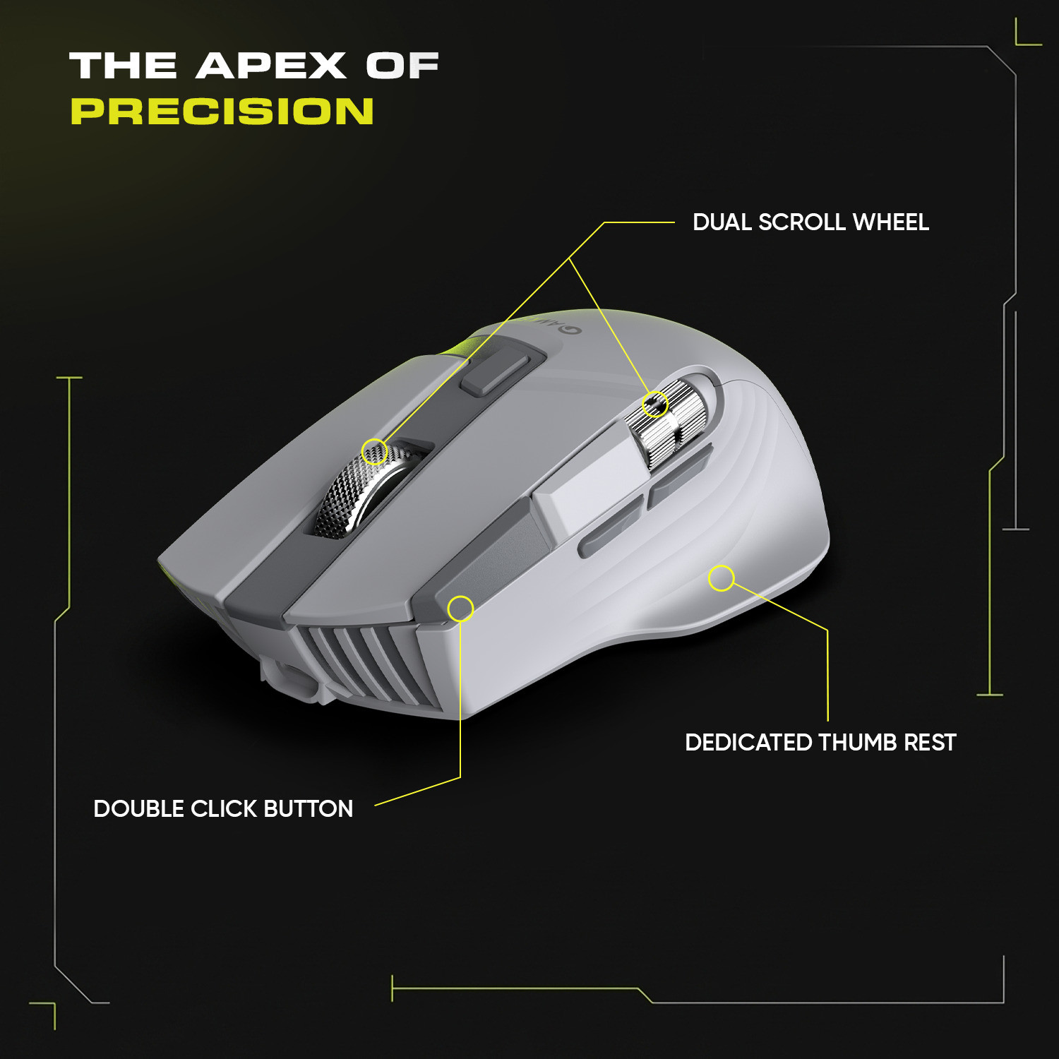 AMKETTE XS Series Flow S Multi-Device 3200 DPI Rechargeable Ergonomic ...